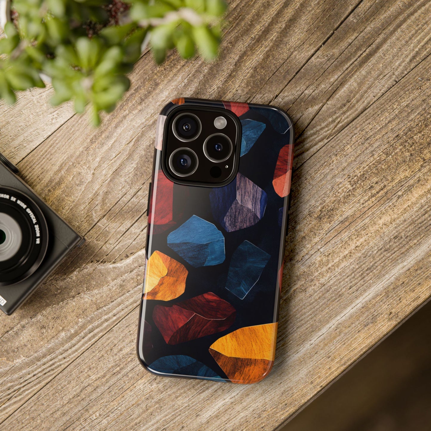 Colorful Abstract Organic Shapes_2 Customizable Tough Phone Case for iPhone 16, 15 Pro Max, Samsung S24 Ultra, Pixel 7 & more