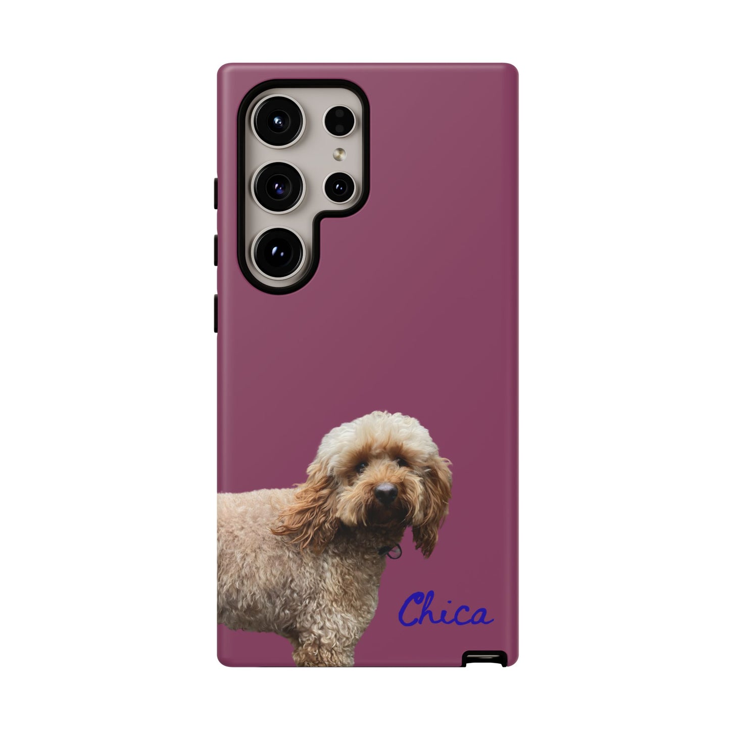 Customizable Pet Tough Phone Case Your Pet Photo or Digital Painting with Name_9 iPhone 16, 15 Pro Max, 15 Plus, Samsung S24 Ultra, Pixel 7
