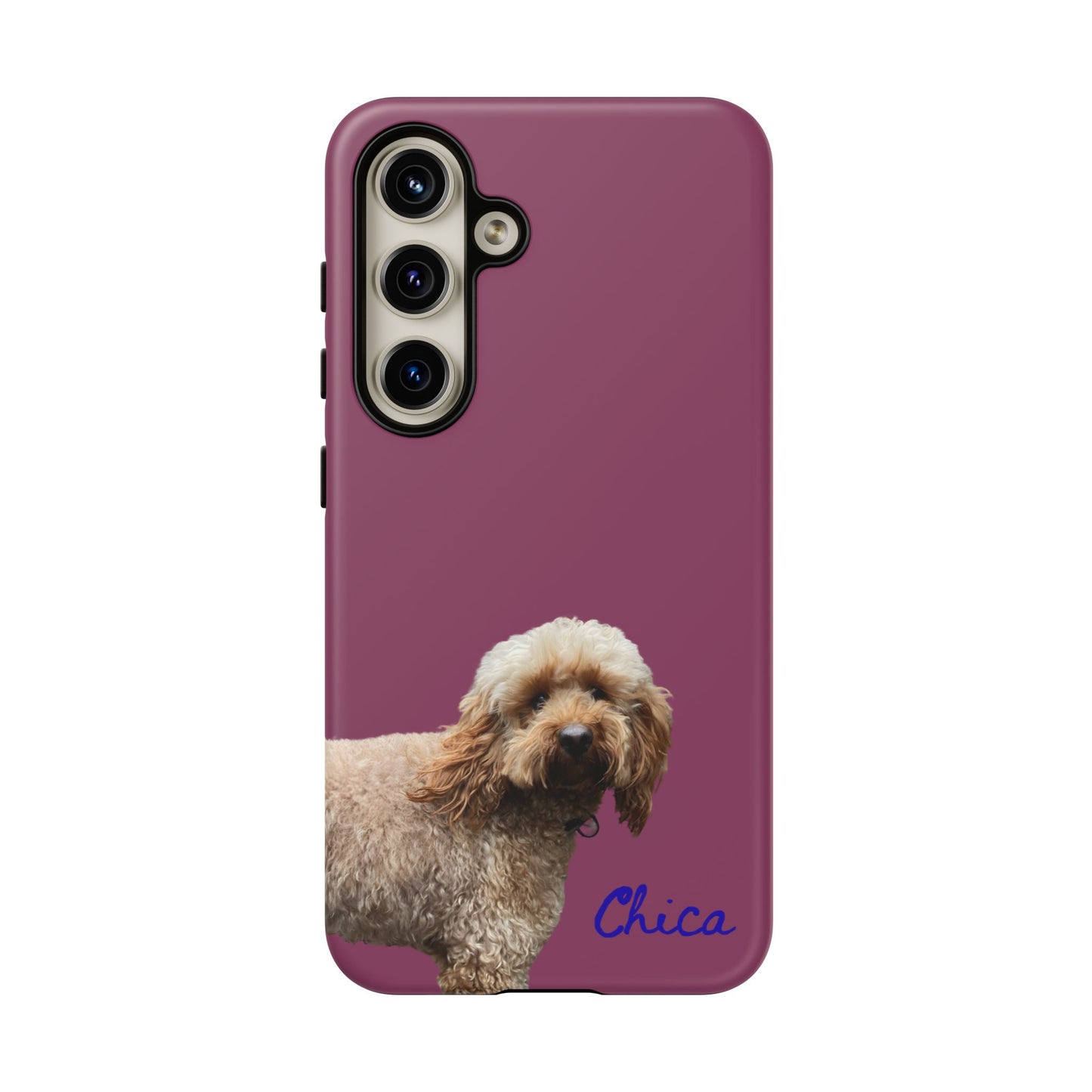 Customizable Pet Tough Phone Case Your Pet Photo or Digital Painting with Name_9 iPhone 16, 15 Pro Max, 15 Plus, Samsung S24 Ultra, Pixel 7