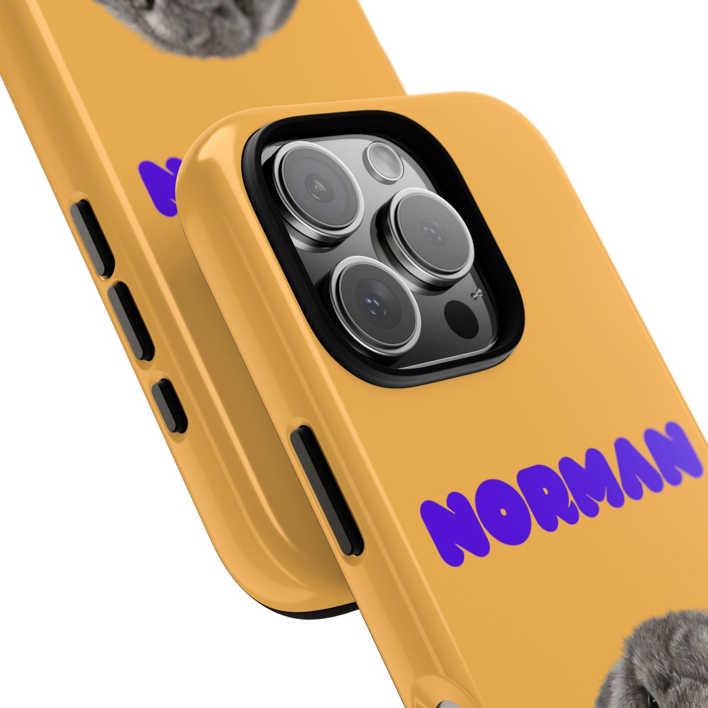 Custom Pet Tough Phone Case Your Pet Photo or Digital Painting with Name_7 for iPhone 15, 15 Pro Max, 15 Plus, Samsung S24 Ultra, Pixel 7