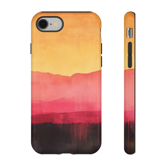 Water Color Abstract Landscape_8 Customizable Tough Phone Case for iPhone 16, 15 Pro Max, Samsung S24 Ultra, Pixel 7 & more