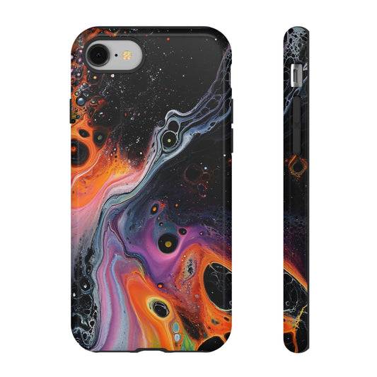 Psychedelic Modern Abstract_1 Customizable Tough Phone Case for iPhone 16, 15 Pro Max, Samsung S24 Ultra, Pixel 7 & more
