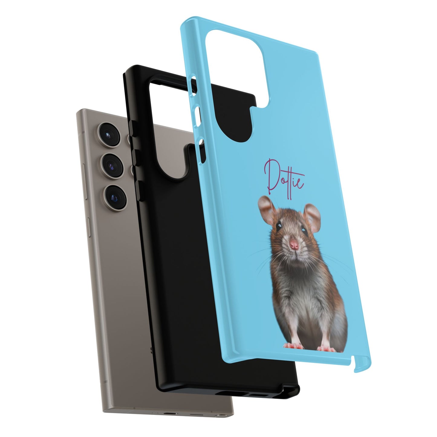 Customizable Pet Tough Phone Case Your Pet Photo or Digital Painting with Name_8 iPhone 16, 15 Pro Max, 15 Plus, Samsung S24 Ultra, Pixel 7