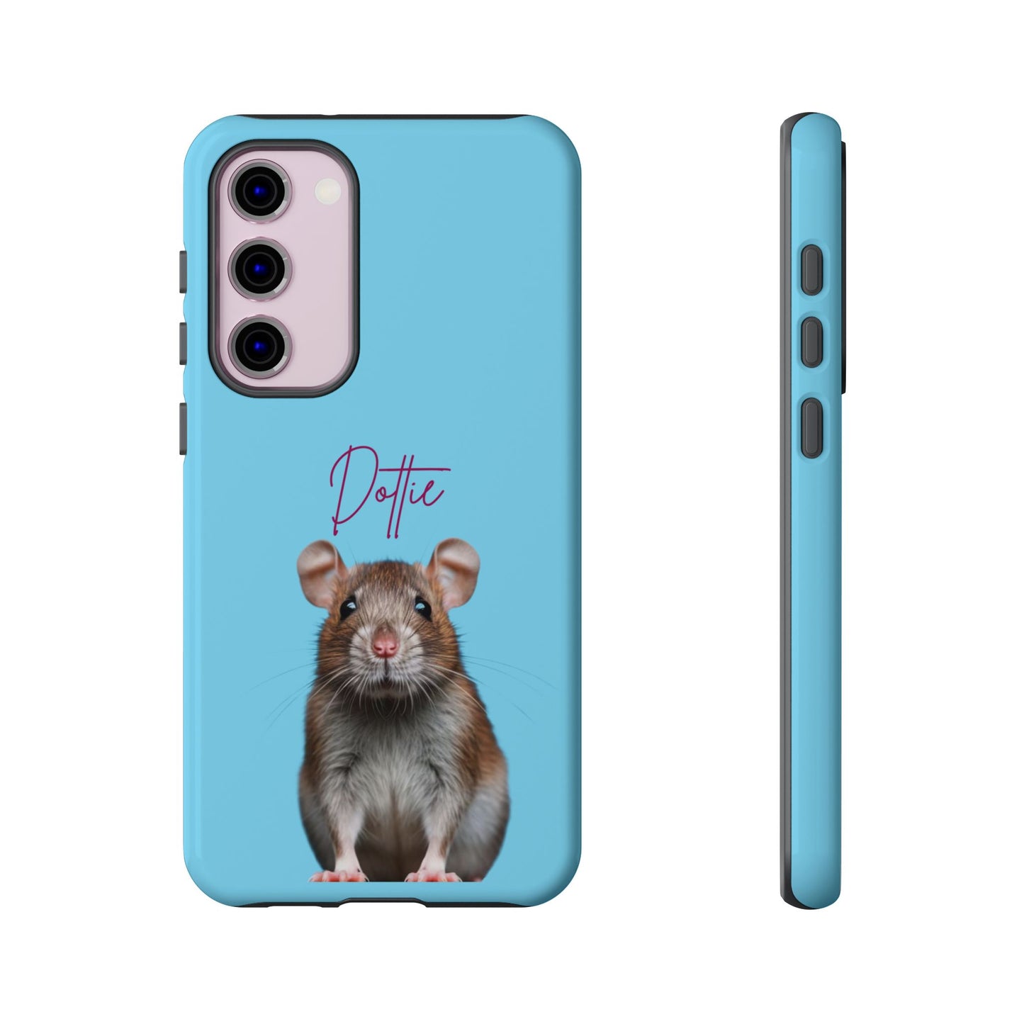 Customizable Pet Tough Phone Case Your Pet Photo or Digital Painting with Name_8 iPhone 16, 15 Pro Max, 15 Plus, Samsung S24 Ultra, Pixel 7