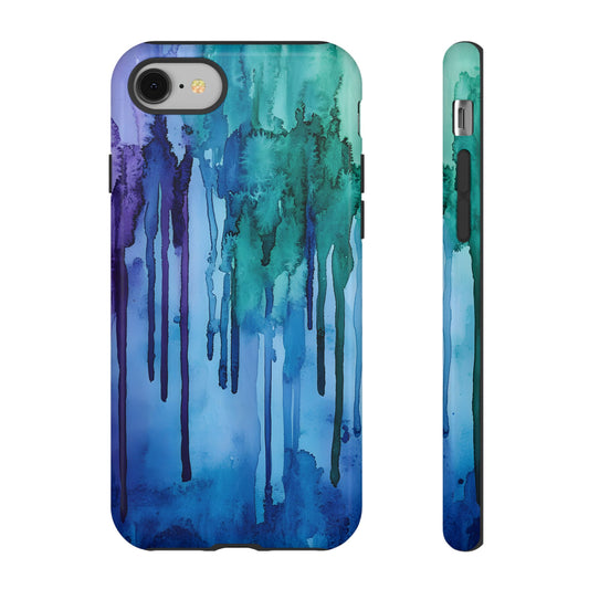 Colorful Dripping Paint_8 Customizable Tough Phone Case for iPhone 16, 15 Pro Max, Samsung S24 Ultra, Pixel 7 & more