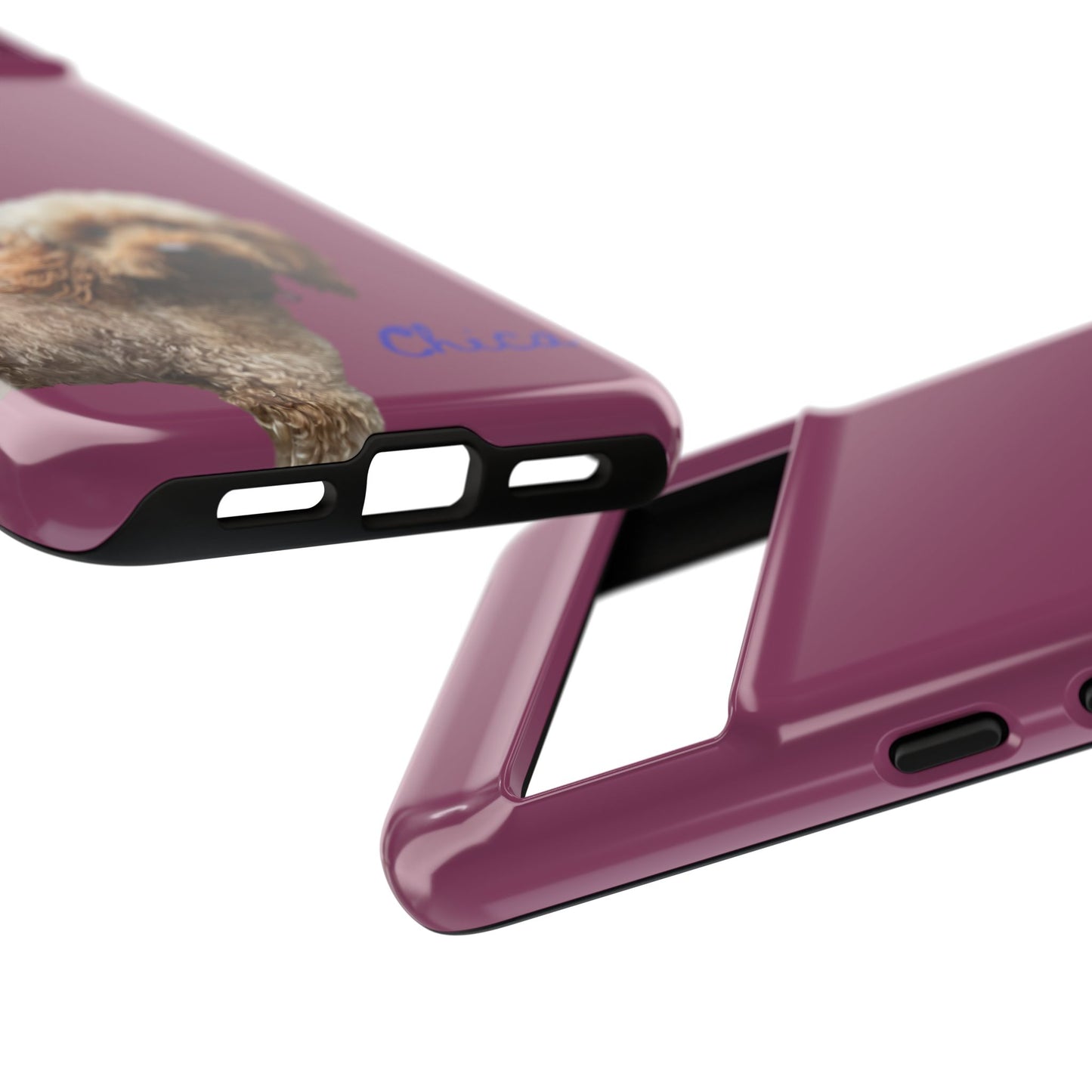 Customizable Pet Tough Phone Case Your Pet Photo or Digital Painting with Name_9 iPhone 16, 15 Pro Max, 15 Plus, Samsung S24 Ultra, Pixel 7