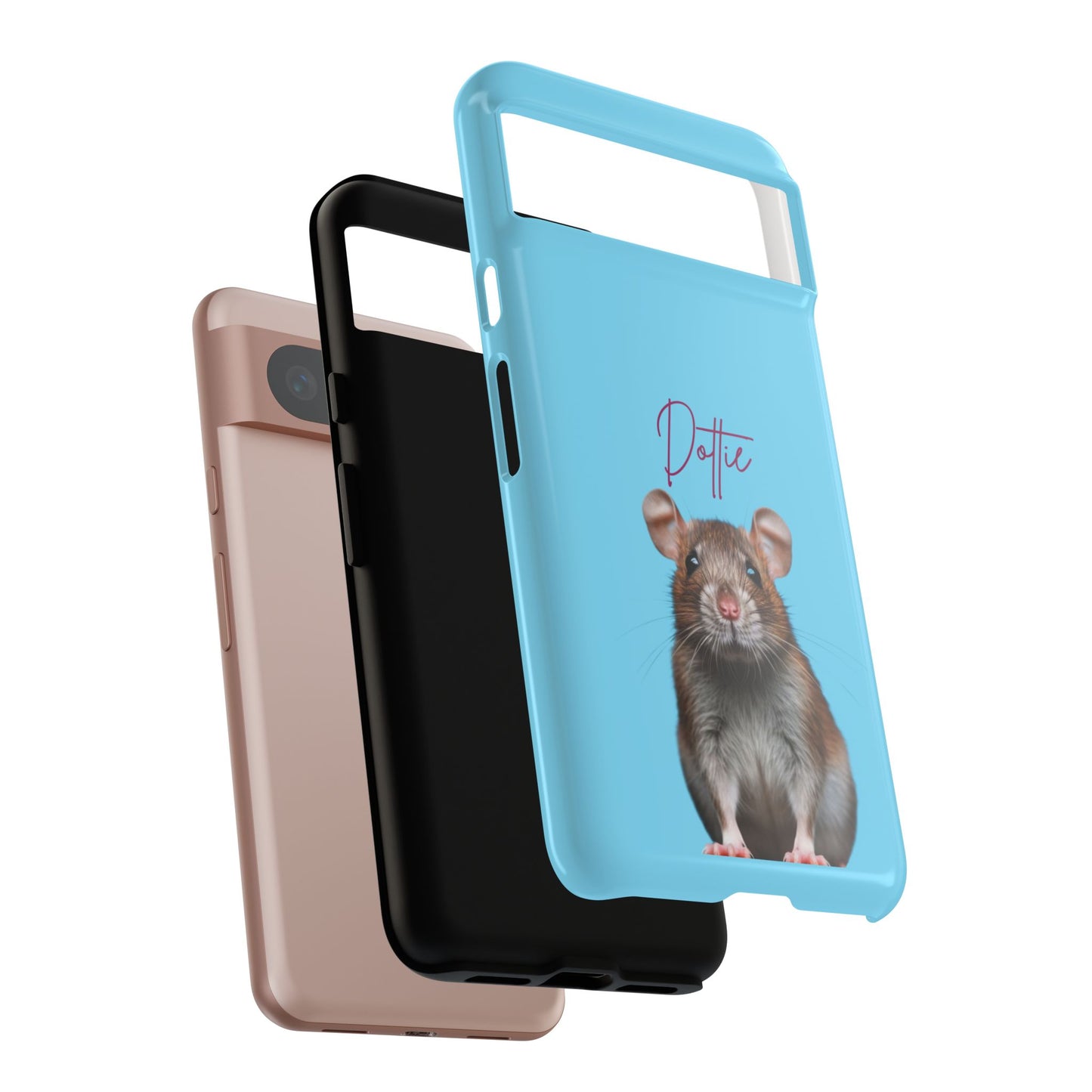 Customizable Pet Tough Phone Case Your Pet Photo or Digital Painting with Name_8 iPhone 16, 15 Pro Max, 15 Plus, Samsung S24 Ultra, Pixel 7