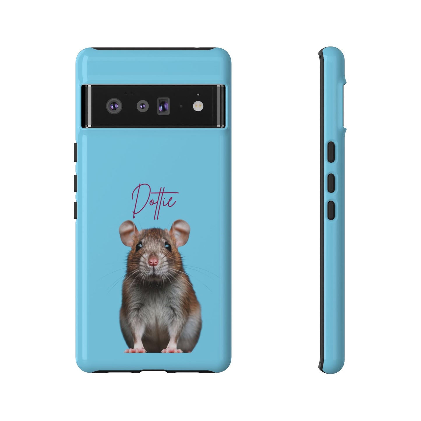 Customizable Pet Tough Phone Case Your Pet Photo or Digital Painting with Name_8 iPhone 16, 15 Pro Max, 15 Plus, Samsung S24 Ultra, Pixel 7