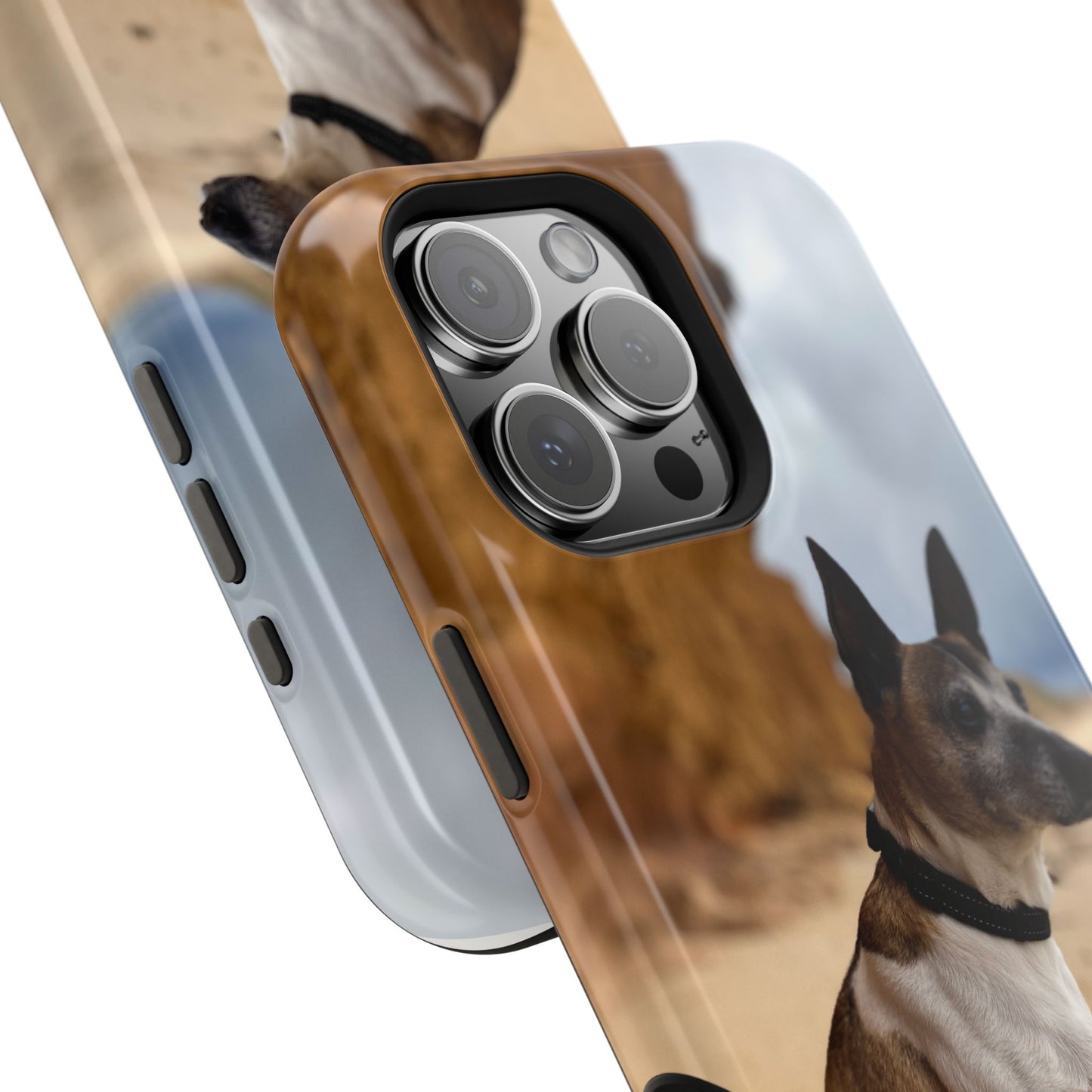 Customizable Magnetic Impact-Resistant Phone Case Your Pet Photo or Digital Painting with Name_3_iPhone 13 and up