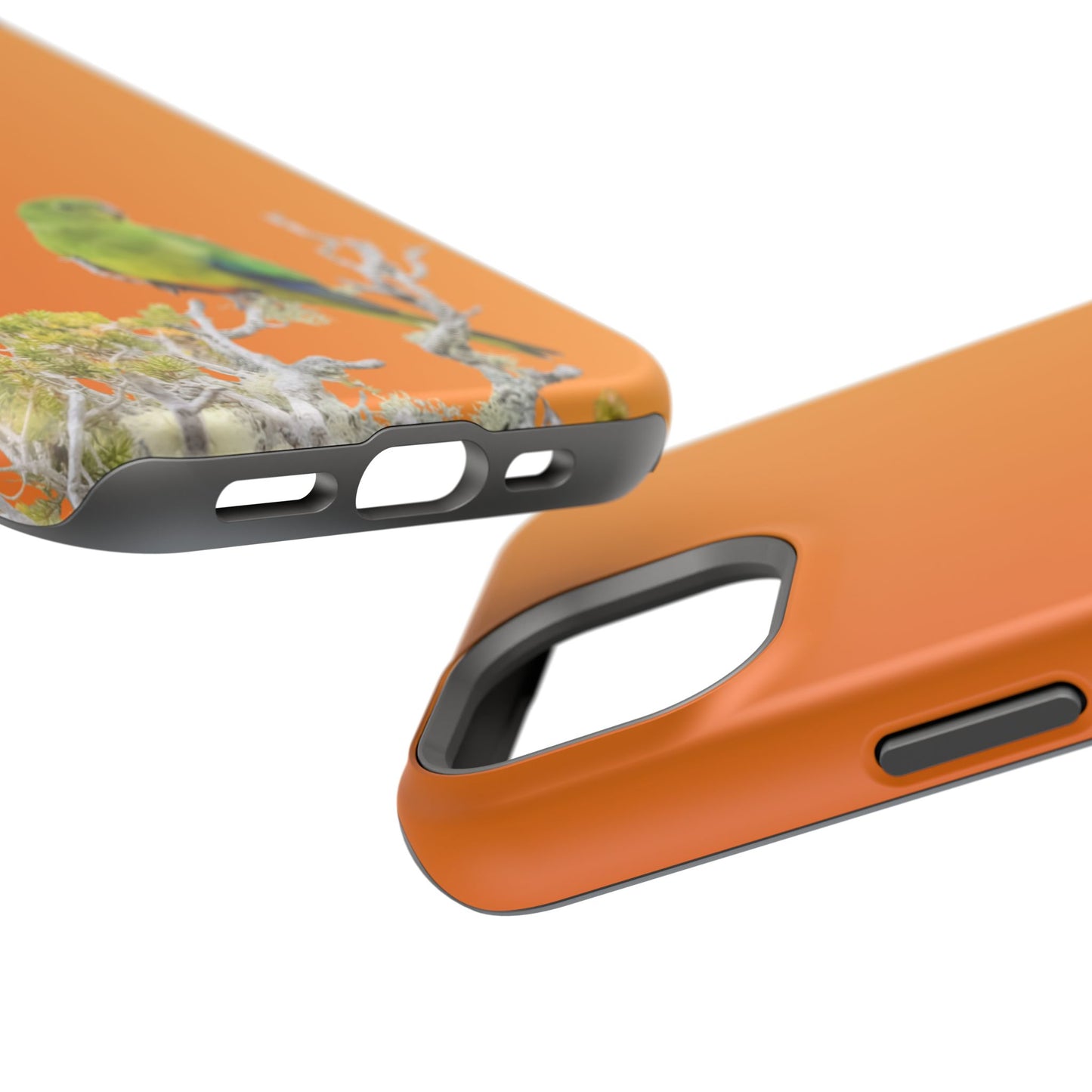 Orange-bellied Parrot - Magnetic Impact-Resistant Phone Case - Fono Caso x EstebantheNatureman - Wildlife Case - Gift for Bird Lovers