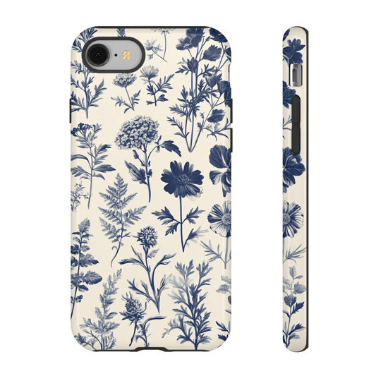 Vintage Botanical Floral Illustration Cottagecore_3 Customizable Tough Phone Case for iPhone 16, 15 Pro Max, Samsung S24 Ultra, Pixel 7 & more