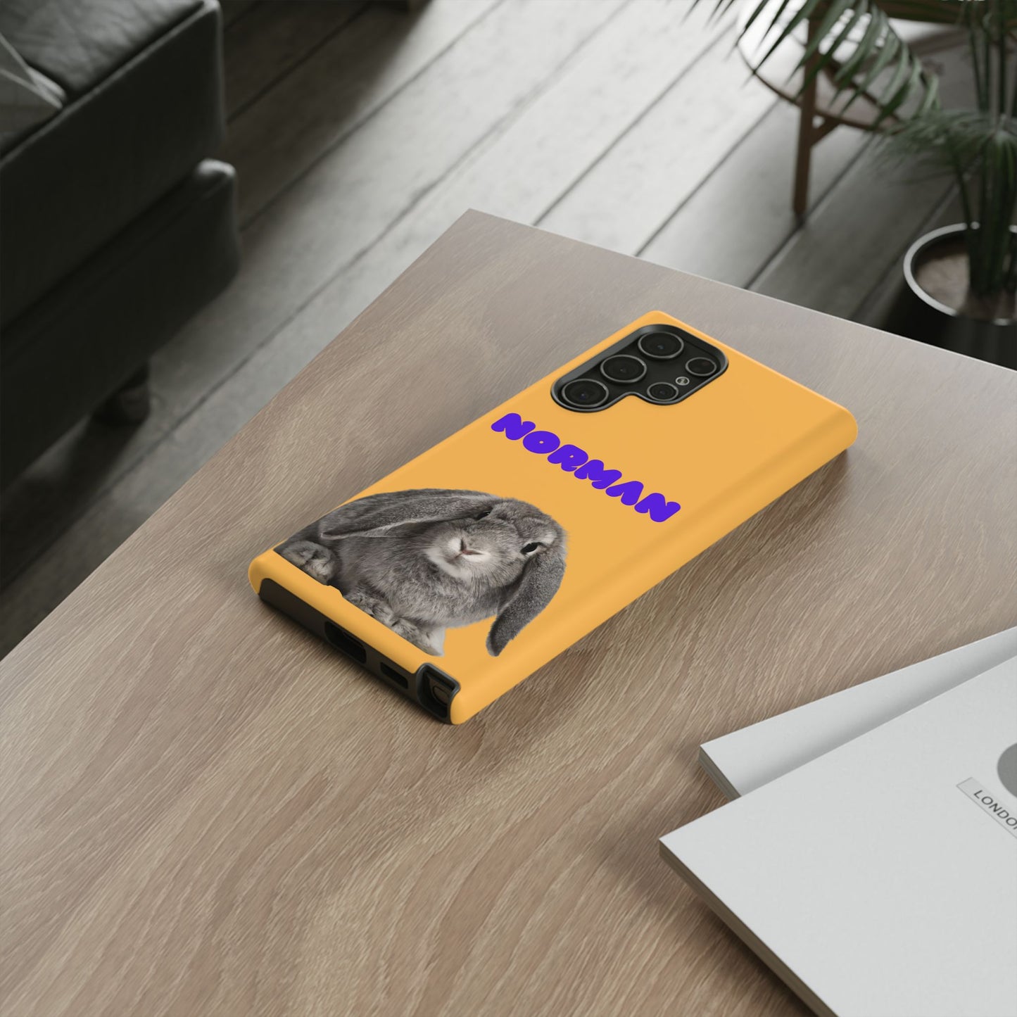 Customizable Pet Tough Phone Case Your Pet Photo or Digital Painting with Name_7