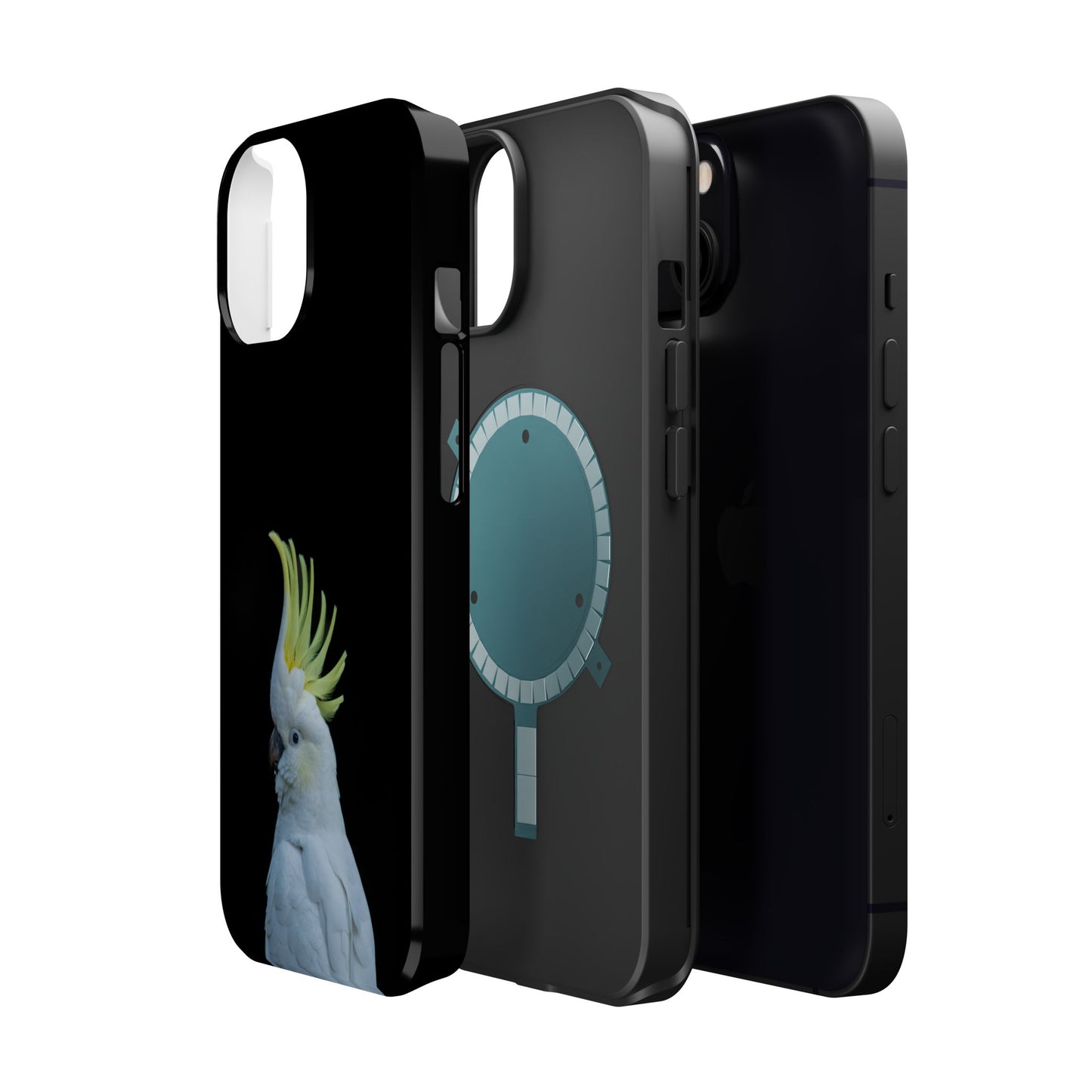 Sulphur Crested Cockatoo - Magnetic Impact-Resistant Phone Case - Fono Caso x EstebantheNatureman - Wildlife Case - Gift for Bird Lovers