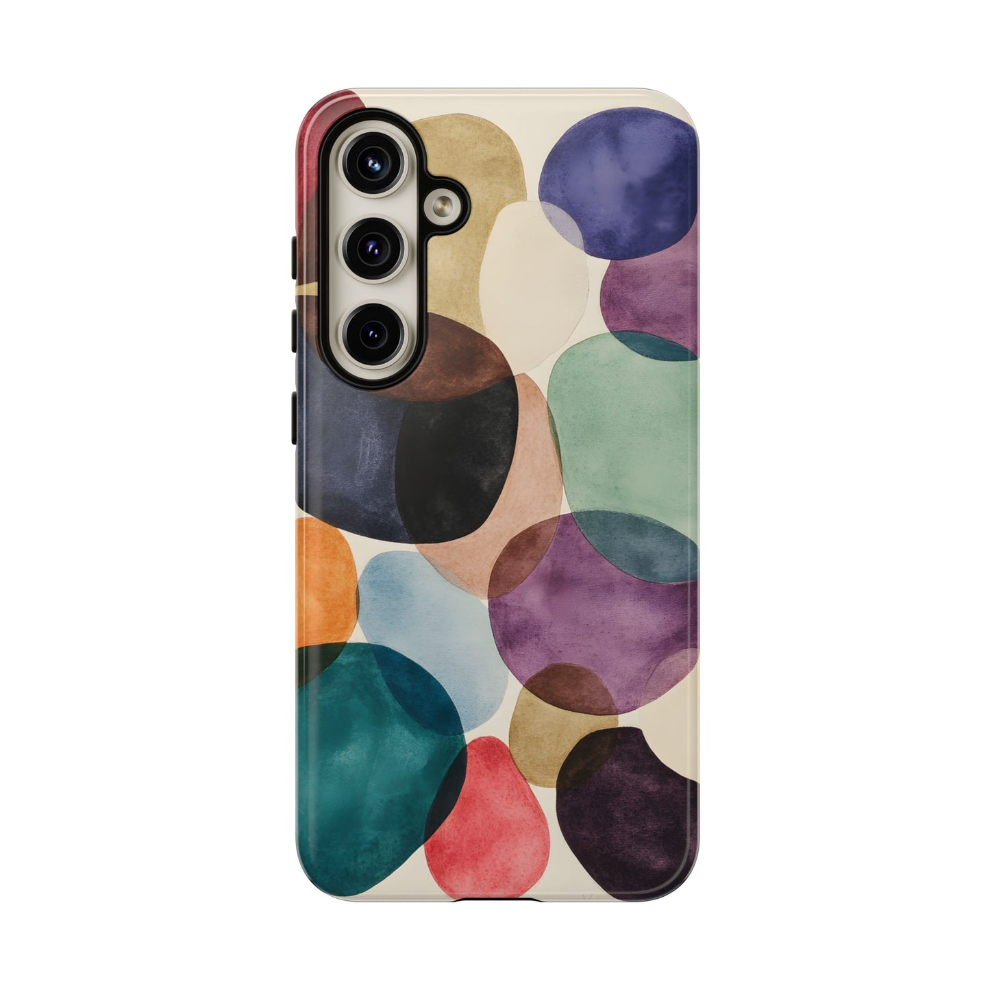 Colorful Abstract Organic Shapes_22 Customizable Tough Phone Case for iPhone 16, 15 Pro Max, Samsung S24 Ultra, Pixel 7 & more