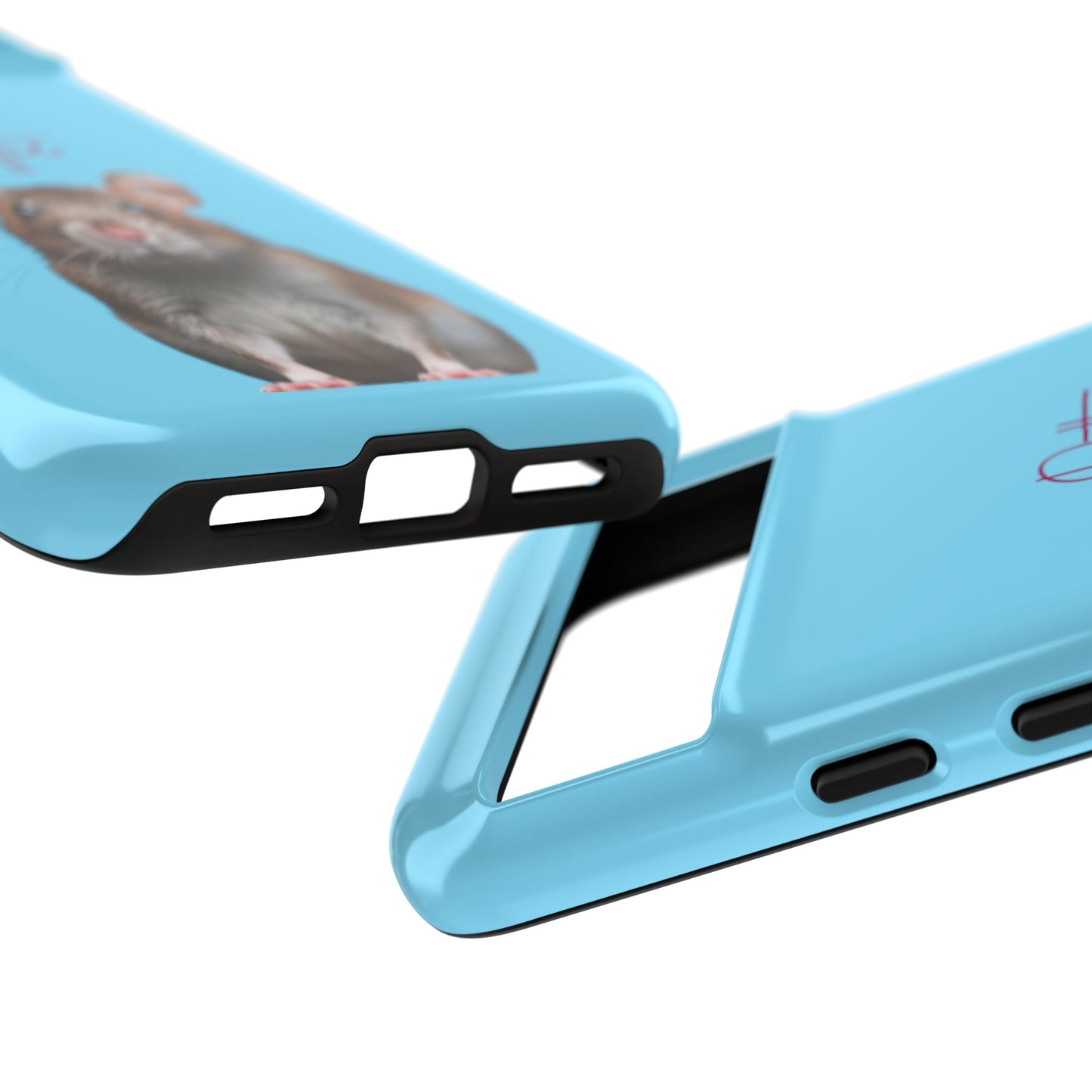 Customizable Pet Tough Phone Case Your Pet Photo or Digital Painting with Name_8 iPhone 16, 15 Pro Max, 15 Plus, Samsung S24 Ultra, Pixel 7