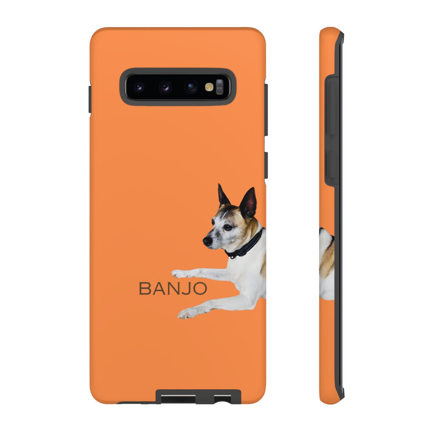 Custom Pet Tough Phone Case Your Pet Photo or Digital Painting with Name_5 for iPhone 15, 15 Pro Max, 15 Plus, Samsung S24 Ultra, Pixel 7