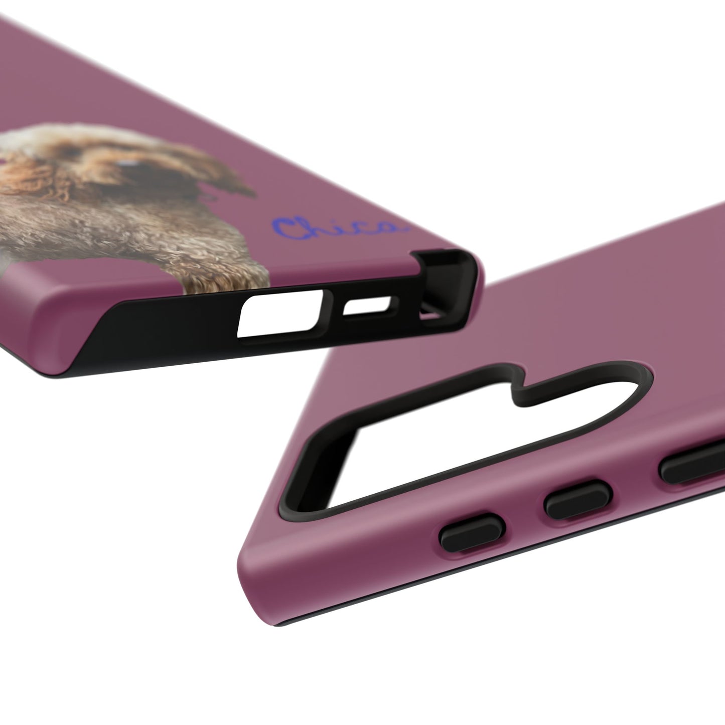 Customizable Pet Tough Phone Case Your Pet Photo or Digital Painting with Name_9 iPhone 16, 15 Pro Max, 15 Plus, Samsung S24 Ultra, Pixel 7