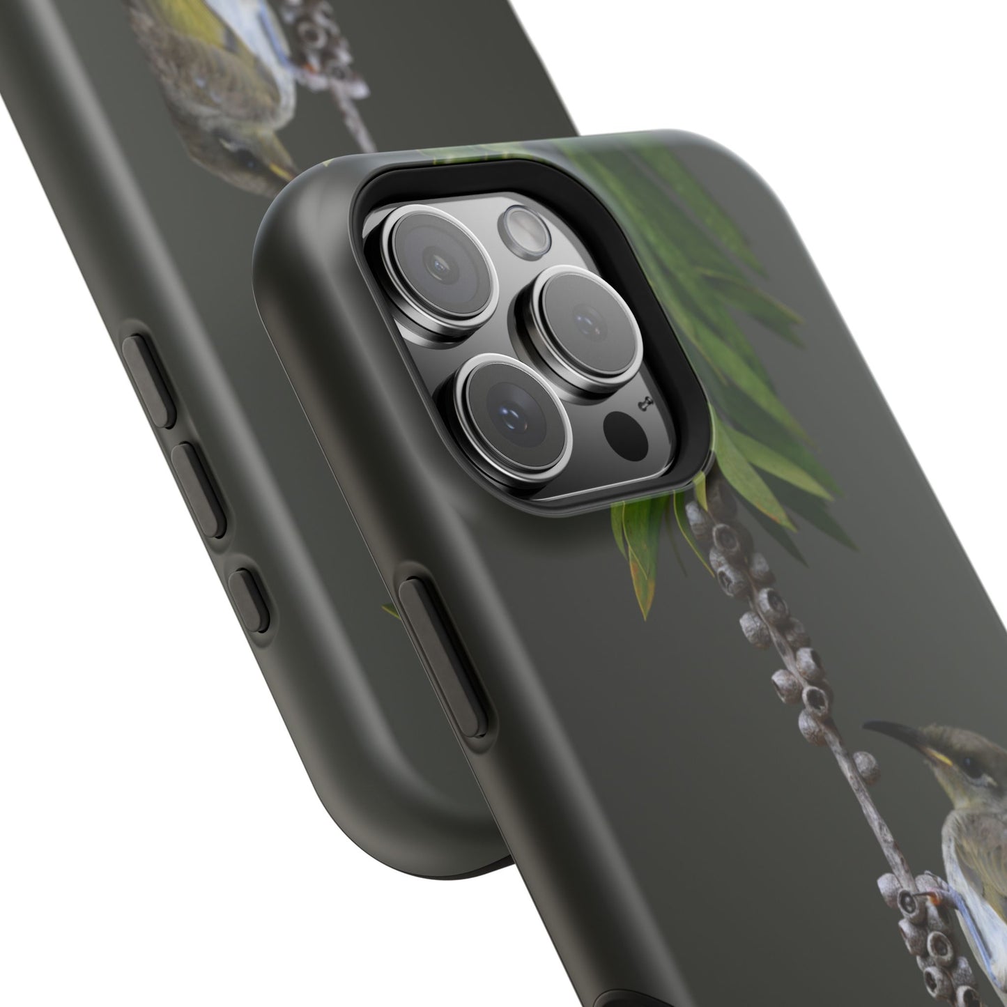 Brown Honeyeater - Magnetic Impact-Resistant Phone Case - Fono Caso x EstebantheNatureman - Wildlife Photography Case - Gift for Bird Lovers