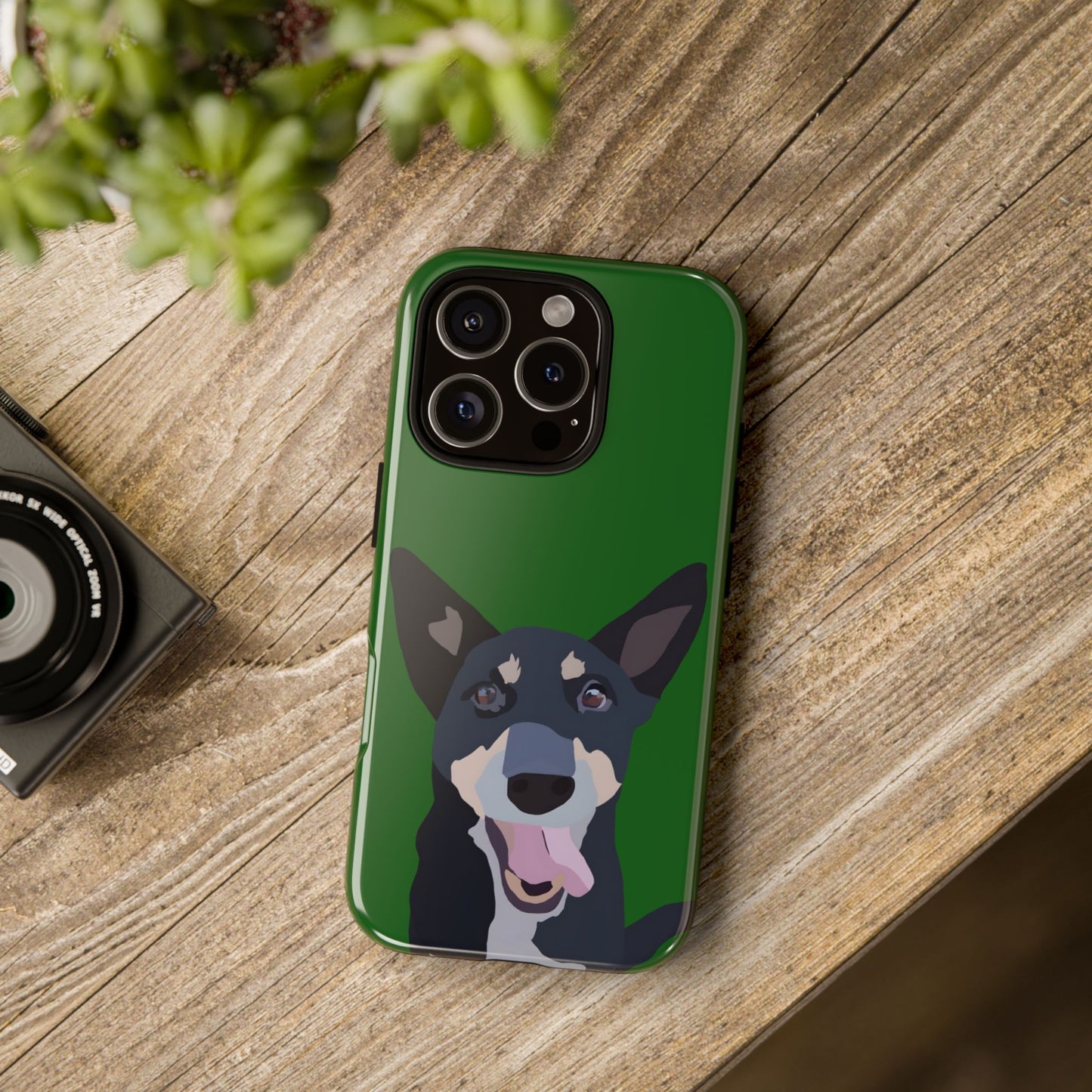Custom Pet Tough Phone Case Your Pet Photo or Digital Painting with Name_4 for iPhone 15, 15 Pro Max, 15 Plus, Samsung S24 Ultra, Pixel 7