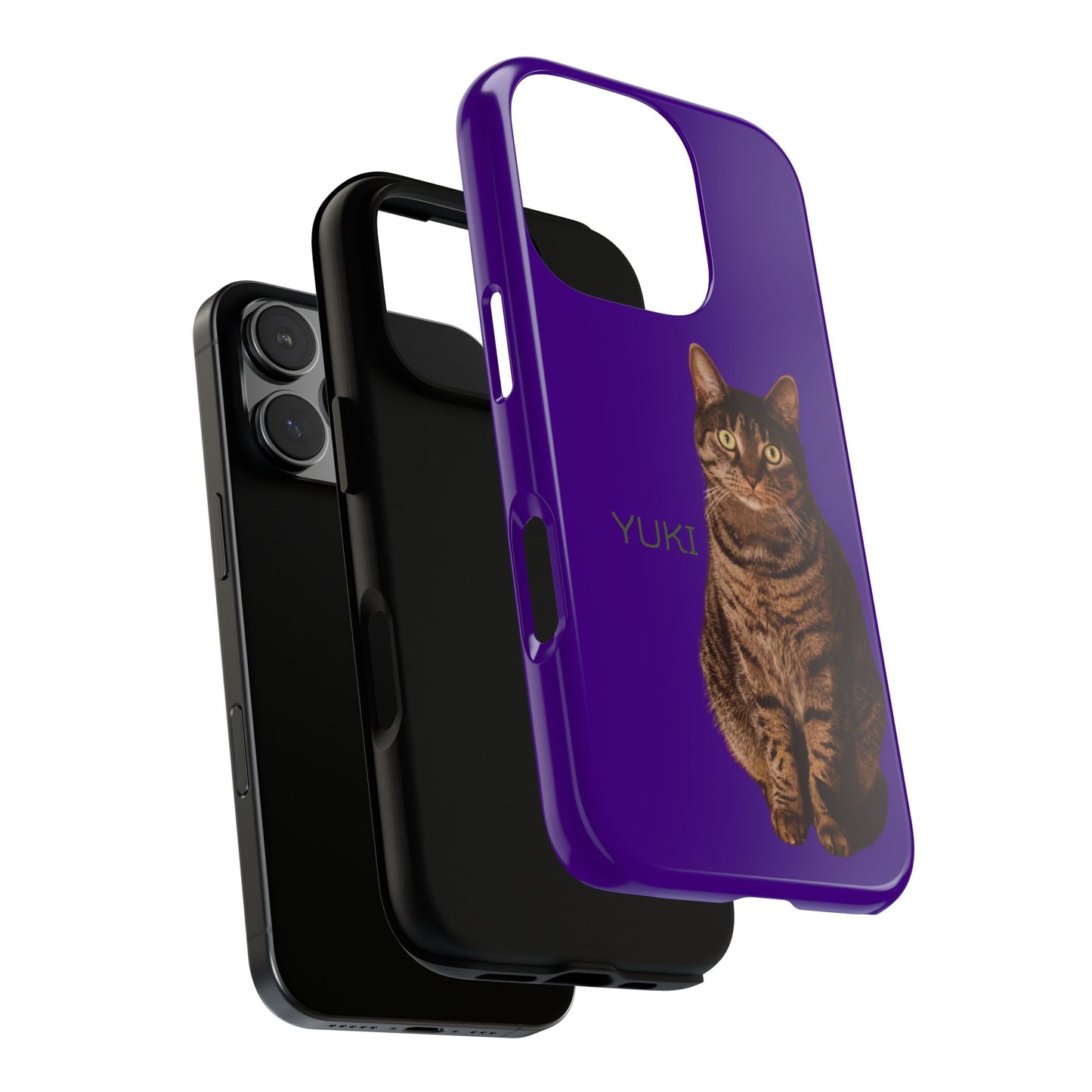 Custom Pet Tough Phone Case Your Pet Photo or Digital Painting with Name_6 for iPhone 15, 15 Pro Max, 15 Plus, Samsung S24 Ultra, Pixel 7