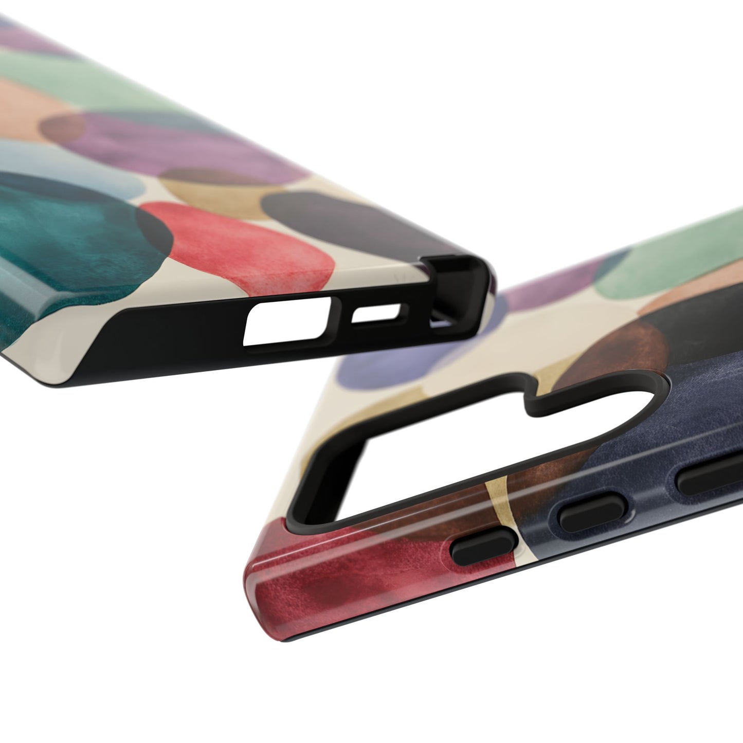 Colorful Abstract Organic Shapes_22 Customizable Tough Phone Case for iPhone 16, 15 Pro Max, Samsung S24 Ultra, Pixel 7 & more