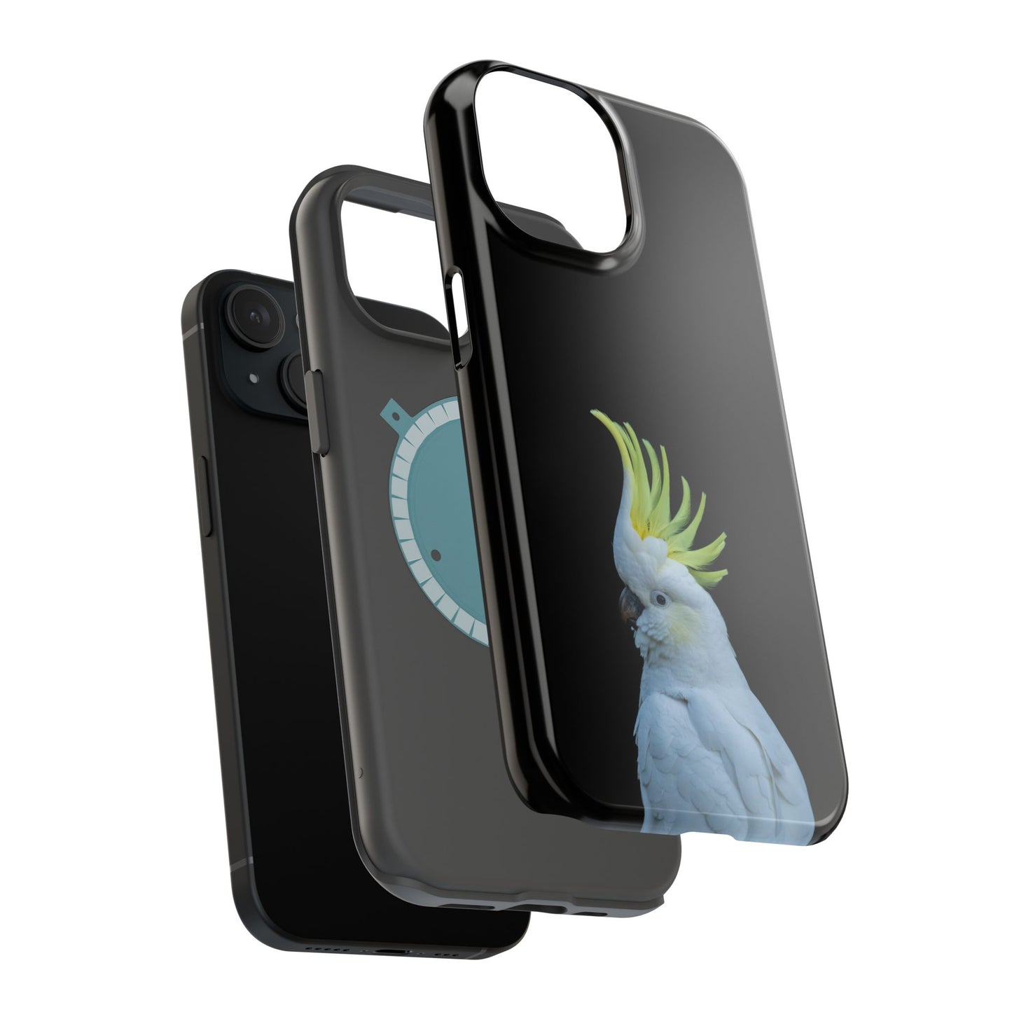 Sulphur Crested Cockatoo - Magnetic Impact-Resistant Phone Case - Fono Caso x EstebantheNatureman - Wildlife Case - Gift for Bird Lovers