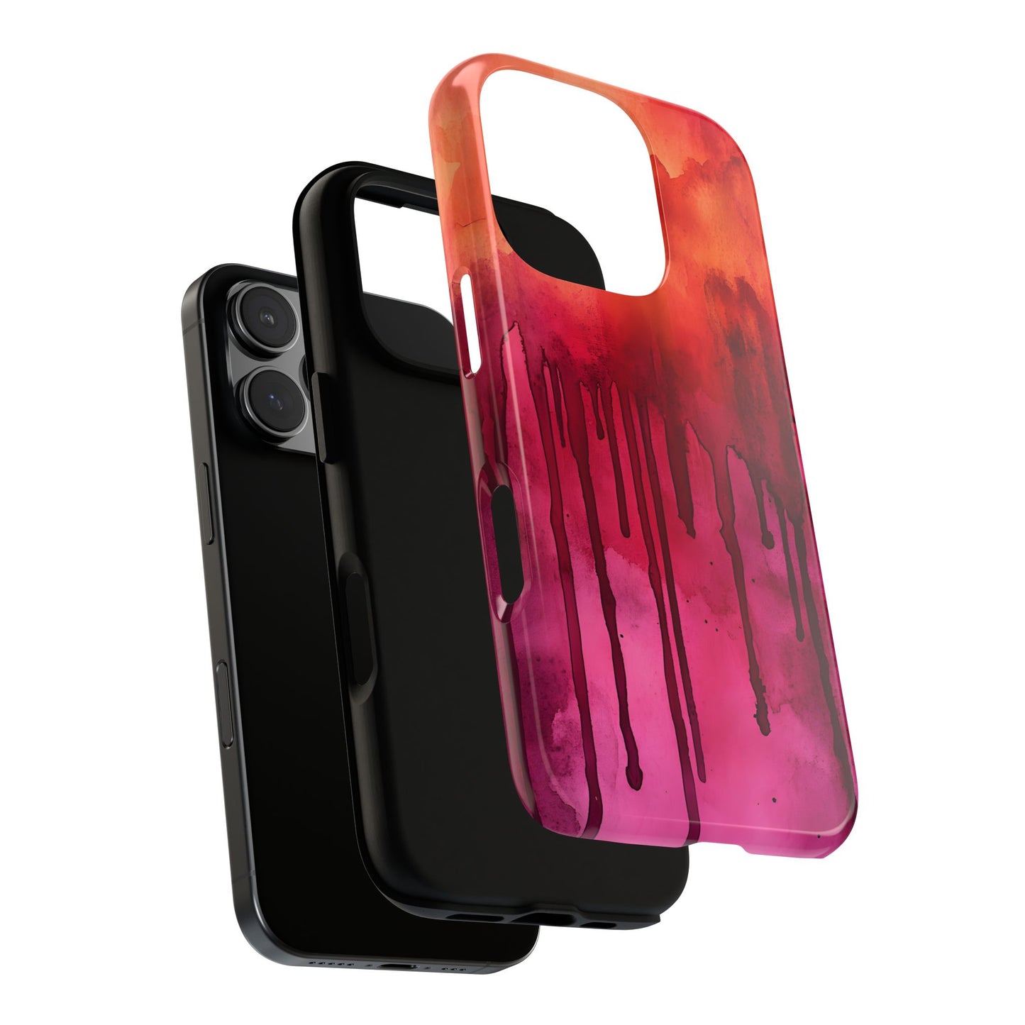 Colorful Dripping Paint_9 Customizable Tough Phone Case for iPhone 16, 15 Pro Max, Samsung S24 Ultra, Pixel 7 & more