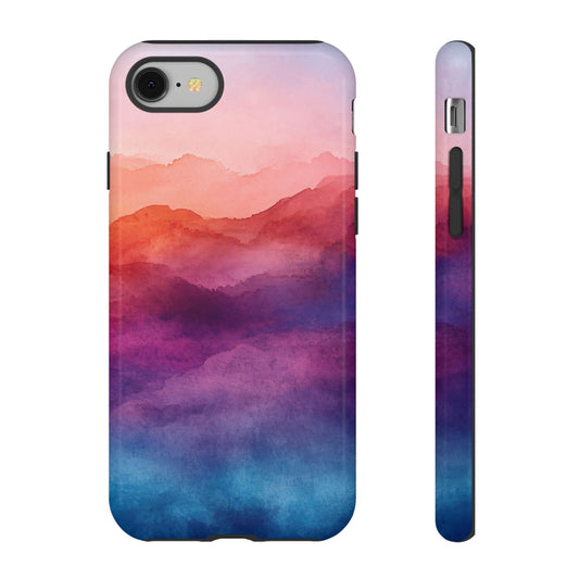 Water Color Abstract Landscape_6 Customizable Tough Phone Case for iPhone 16, 15 Pro Max, Samsung S24 Ultra, Pixel 7 & more