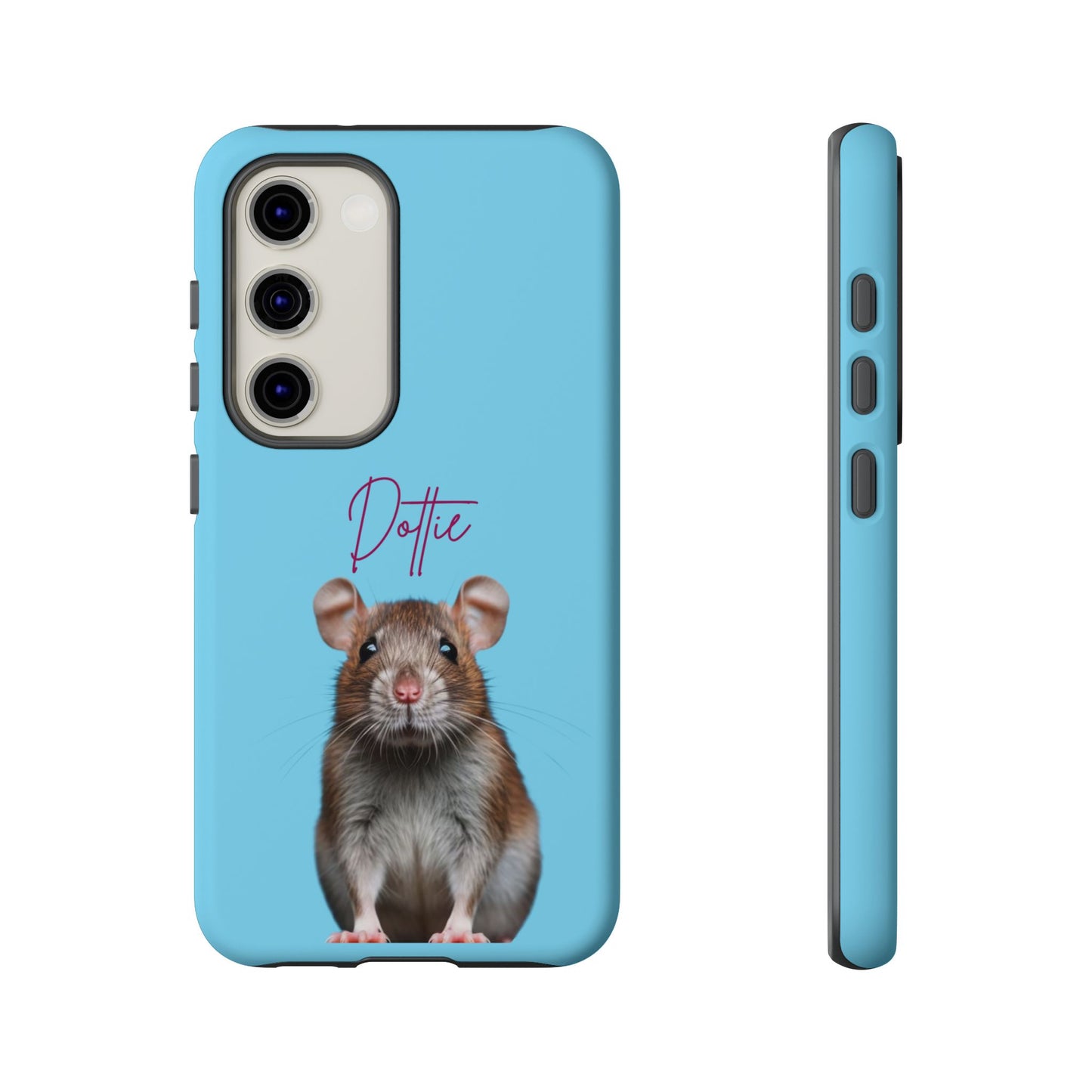 Customizable Pet Tough Phone Case Your Pet Photo or Digital Painting with Name_8 iPhone 16, 15 Pro Max, 15 Plus, Samsung S24 Ultra, Pixel 7