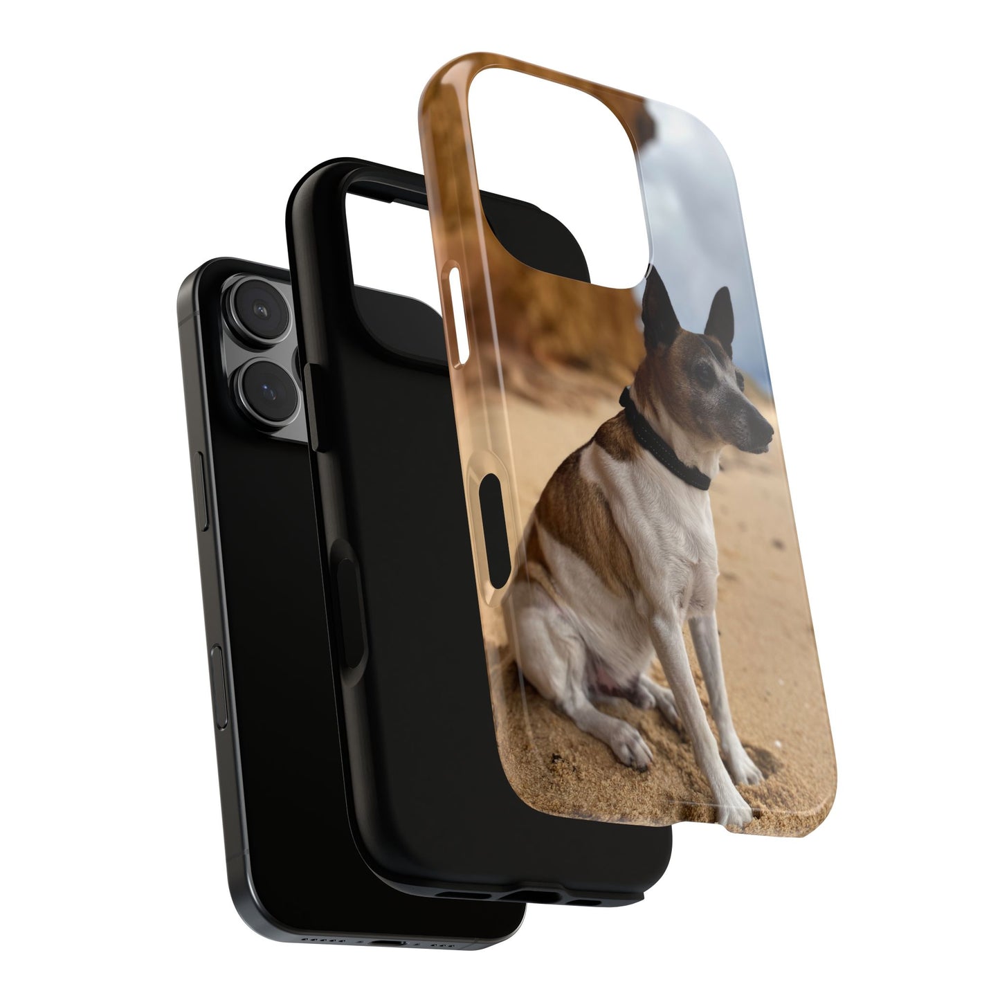 Custom Pet Tough Phone Case Your Pet Photo or Digital Painting with Name_3 for iPhone 15, 15 Pro Max, 15 Plus, Samsung S24 Ultra, Pixel 7