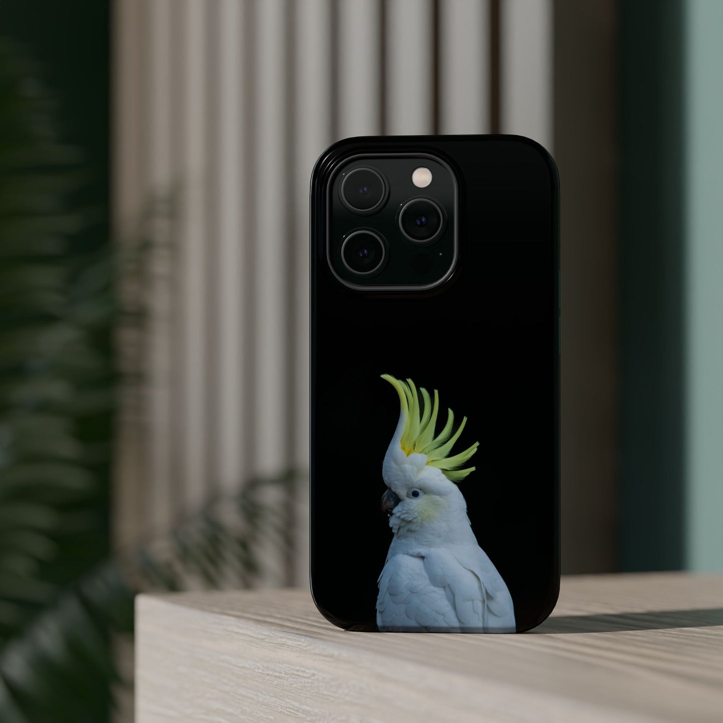 Sulphur Crested Cockatoo - Magnetic Impact-Resistant Phone Case - Fono Caso x EstebantheNatureman - Wildlife Case - Gift for Bird Lovers