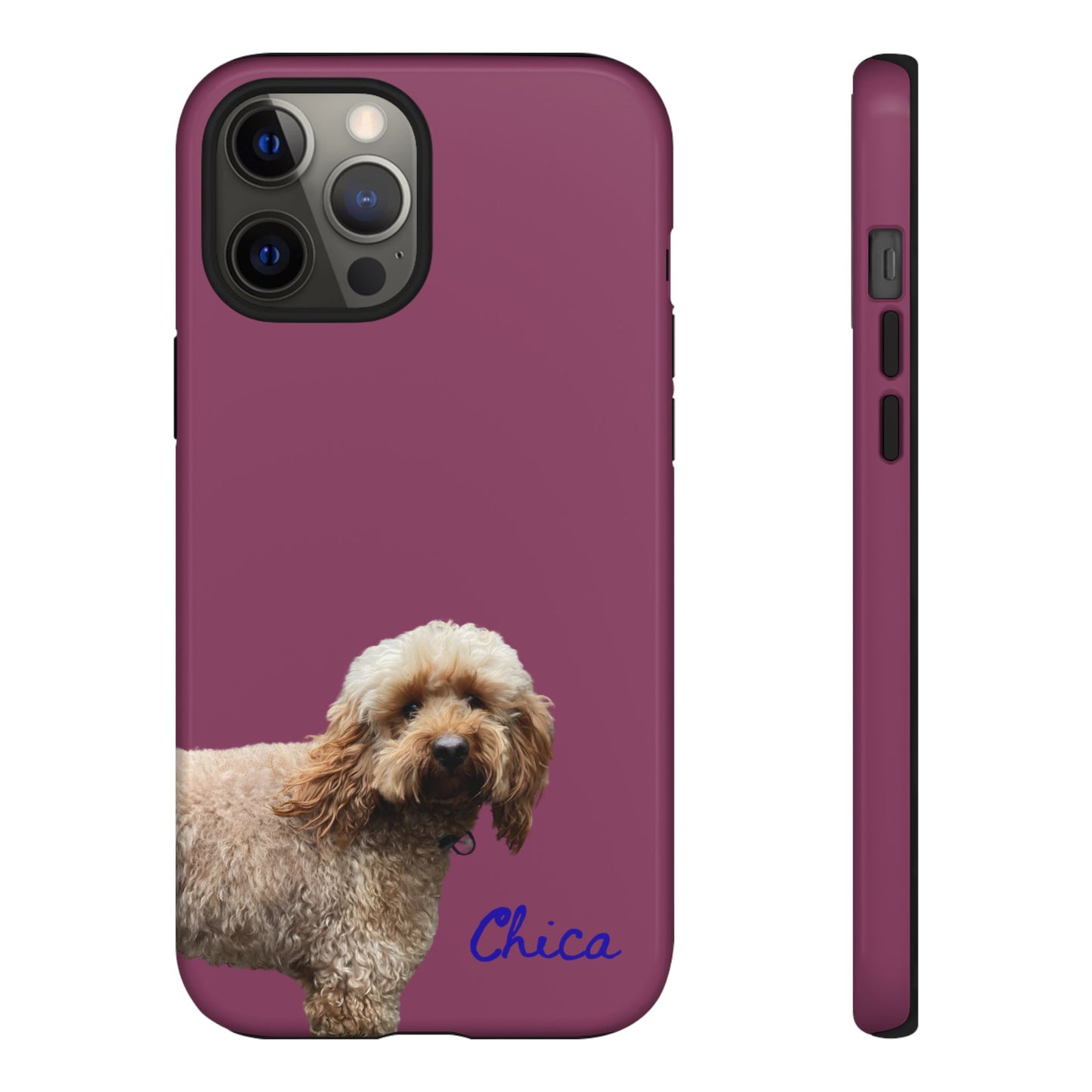 Customizable Pet Tough Phone Case Your Pet Photo or Digital Painting with Name_9 iPhone 16, 15 Pro Max, 15 Plus, Samsung S24 Ultra, Pixel 7