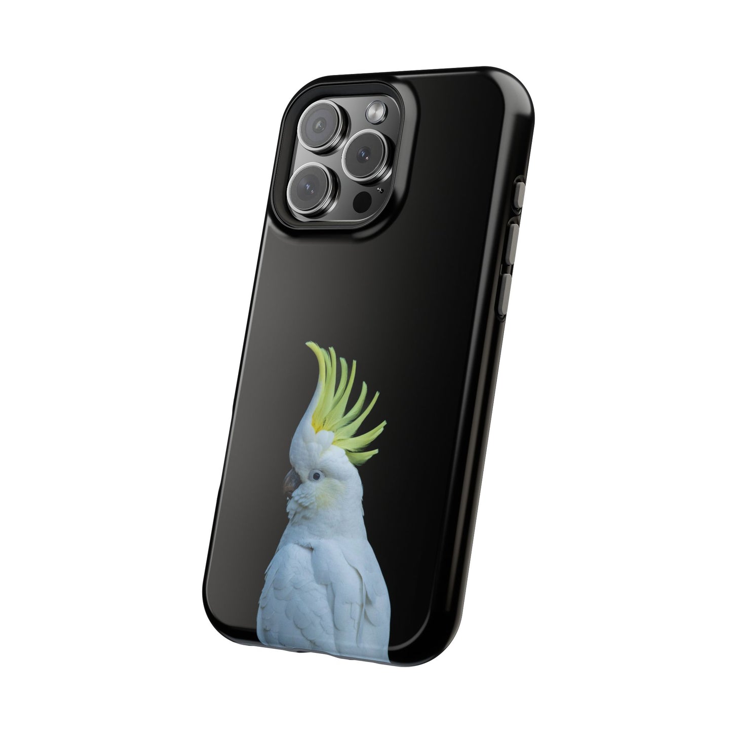 Sulphur Crested Cockatoo - Magnetic Impact-Resistant Phone Case - Fono Caso x EstebantheNatureman - Wildlife Case - Gift for Bird Lovers