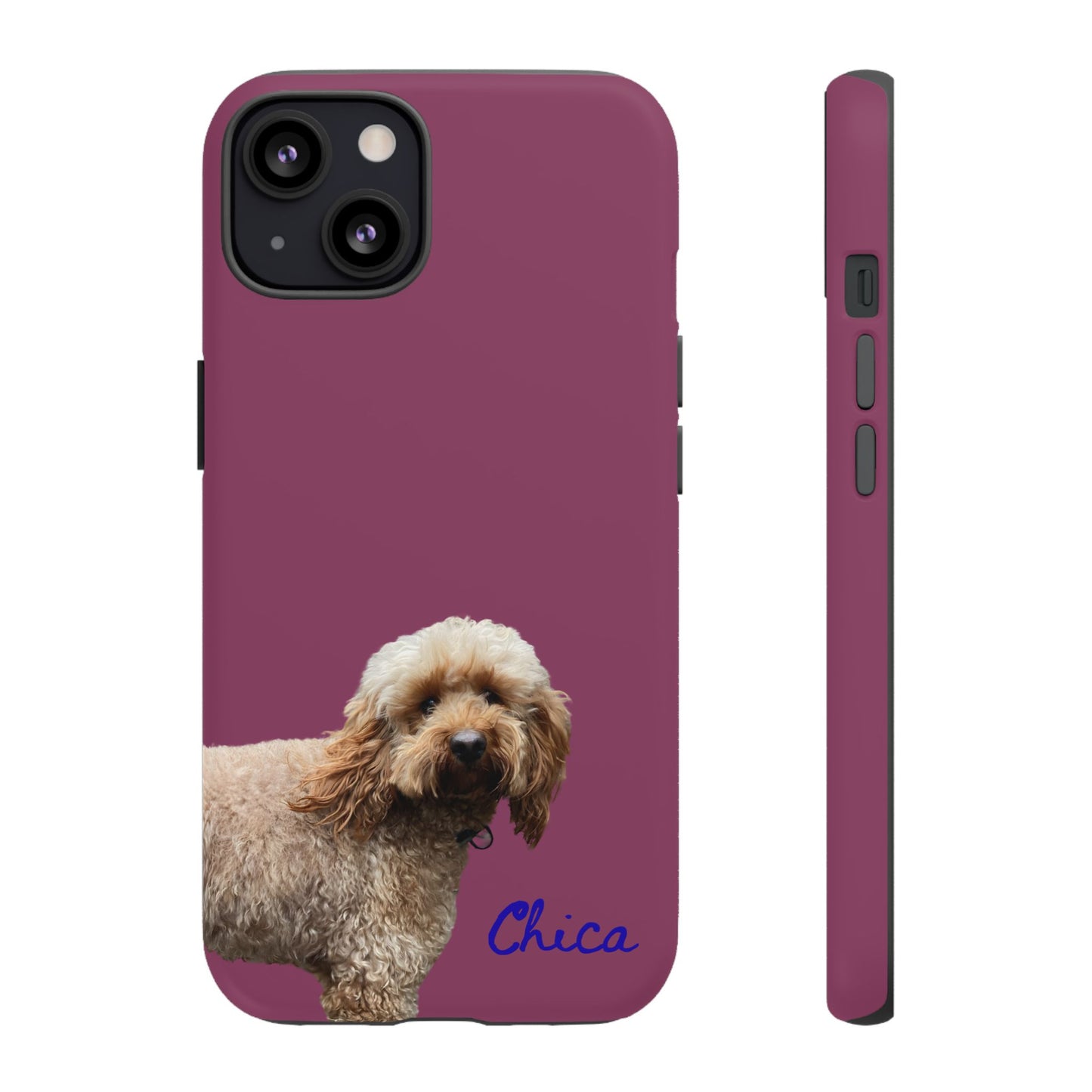 Customizable Pet Tough Phone Case Your Pet Photo or Digital Painting with Name_9 iPhone 16, 15 Pro Max, 15 Plus, Samsung S24 Ultra, Pixel 7