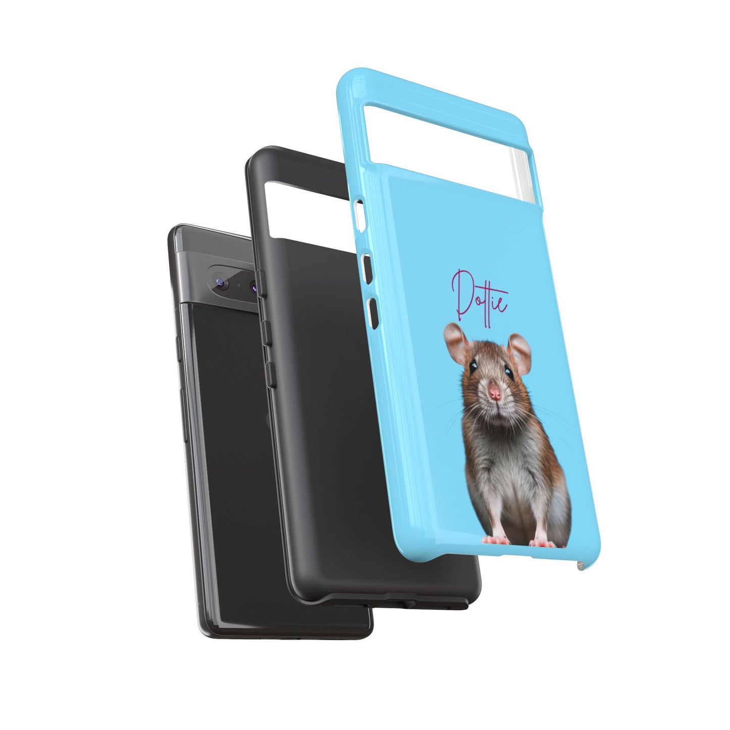 Customizable Pet Tough Phone Case Your Pet Photo or Digital Painting with Name_8 iPhone 16, 15 Pro Max, 15 Plus, Samsung S24 Ultra, Pixel 7