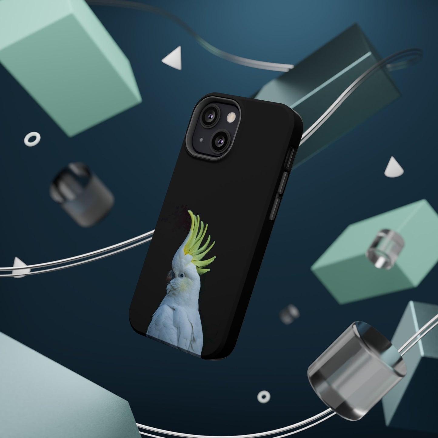 Sulphur Crested Cockatoo - Magnetic Impact-Resistant Phone Case - Fono Caso x EstebantheNatureman - Wildlife Case - Gift for Bird Lovers