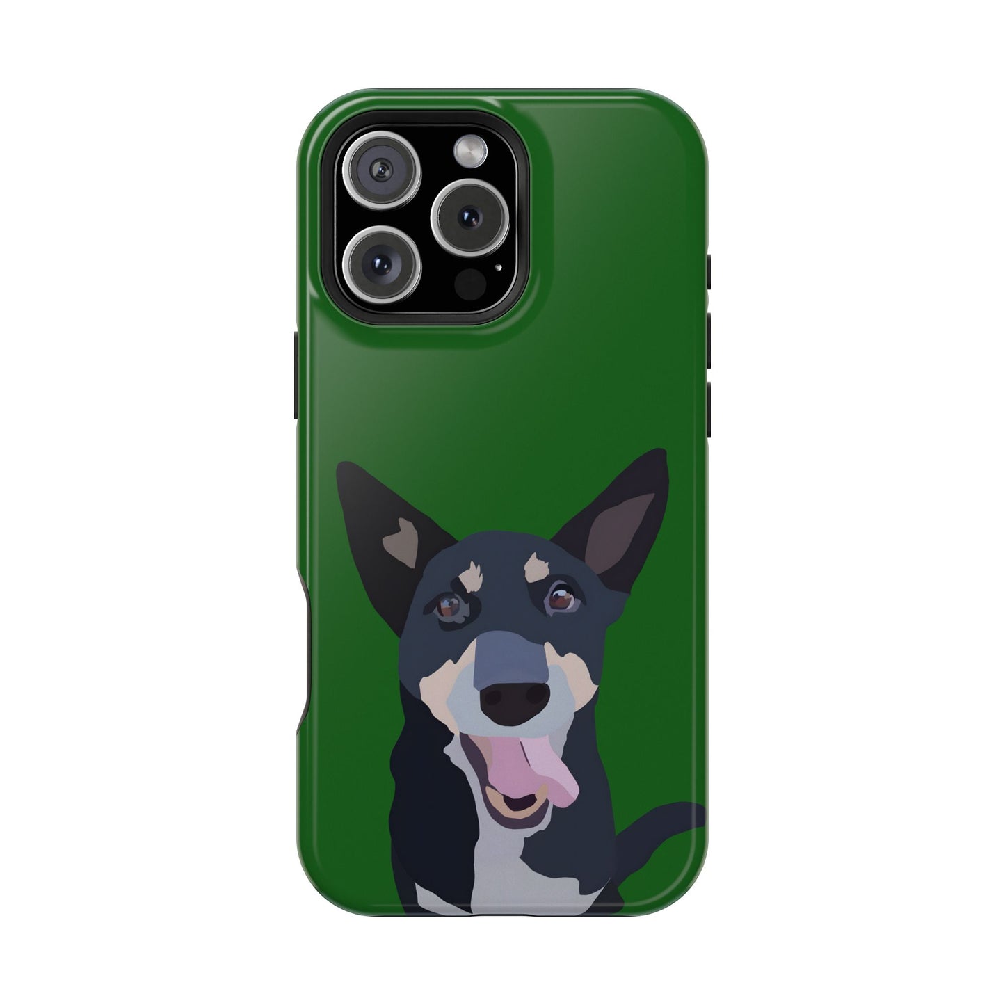 Customizable Magnetic Impact-Resistant Phone Case Your Pet Photo or Digital Painting with Name_4_iPhone 13 and up