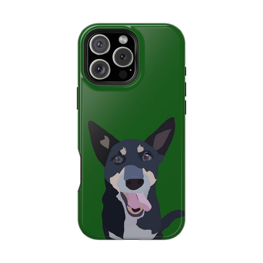 Customizable Magnetic Impact-Resistant Phone Case Your Pet Photo or Digital Painting with Name_4_iPhone 13 and up