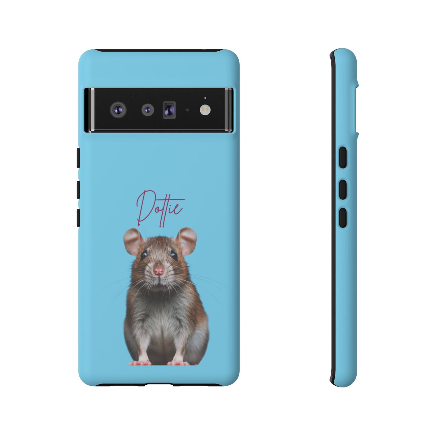 Customizable Pet Tough Phone Case Your Pet Photo or Digital Painting with Name_8 iPhone 16, 15 Pro Max, 15 Plus, Samsung S24 Ultra, Pixel 7