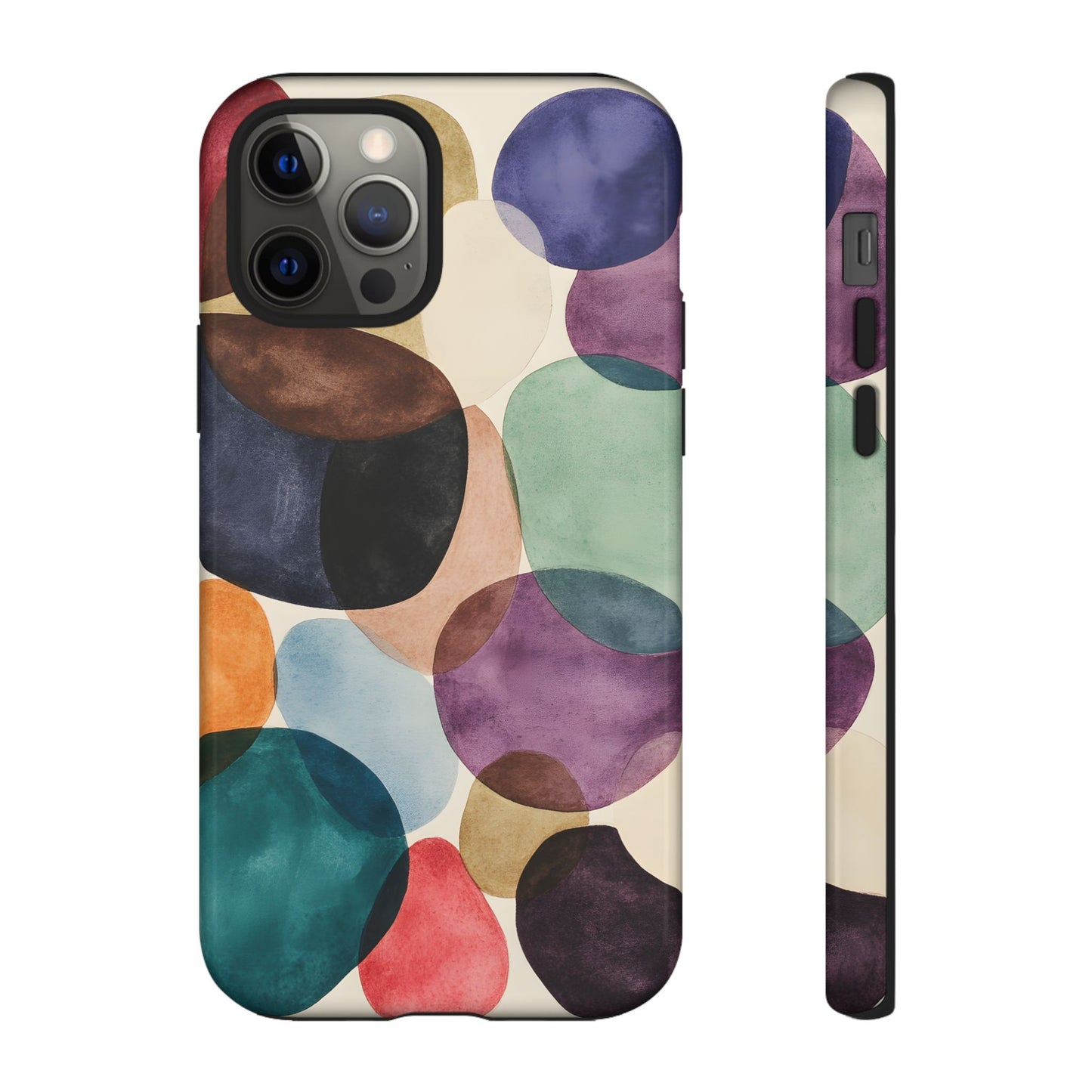 Colorful Abstract Organic Shapes_22 Customizable Tough Phone Case for iPhone 16, 15 Pro Max, Samsung S24 Ultra, Pixel 7 & more