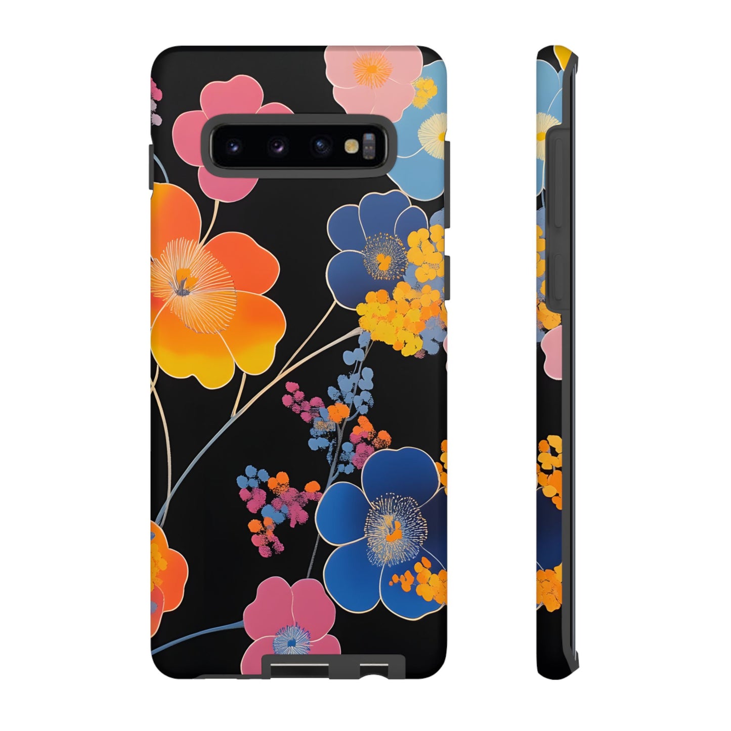 Vivid Japanese Floral Illustration_5 Customizable Tough Phone Case for iPhone 16, 15 Pro Max, Samsung S24 Ultra, Pixel 7 & more
