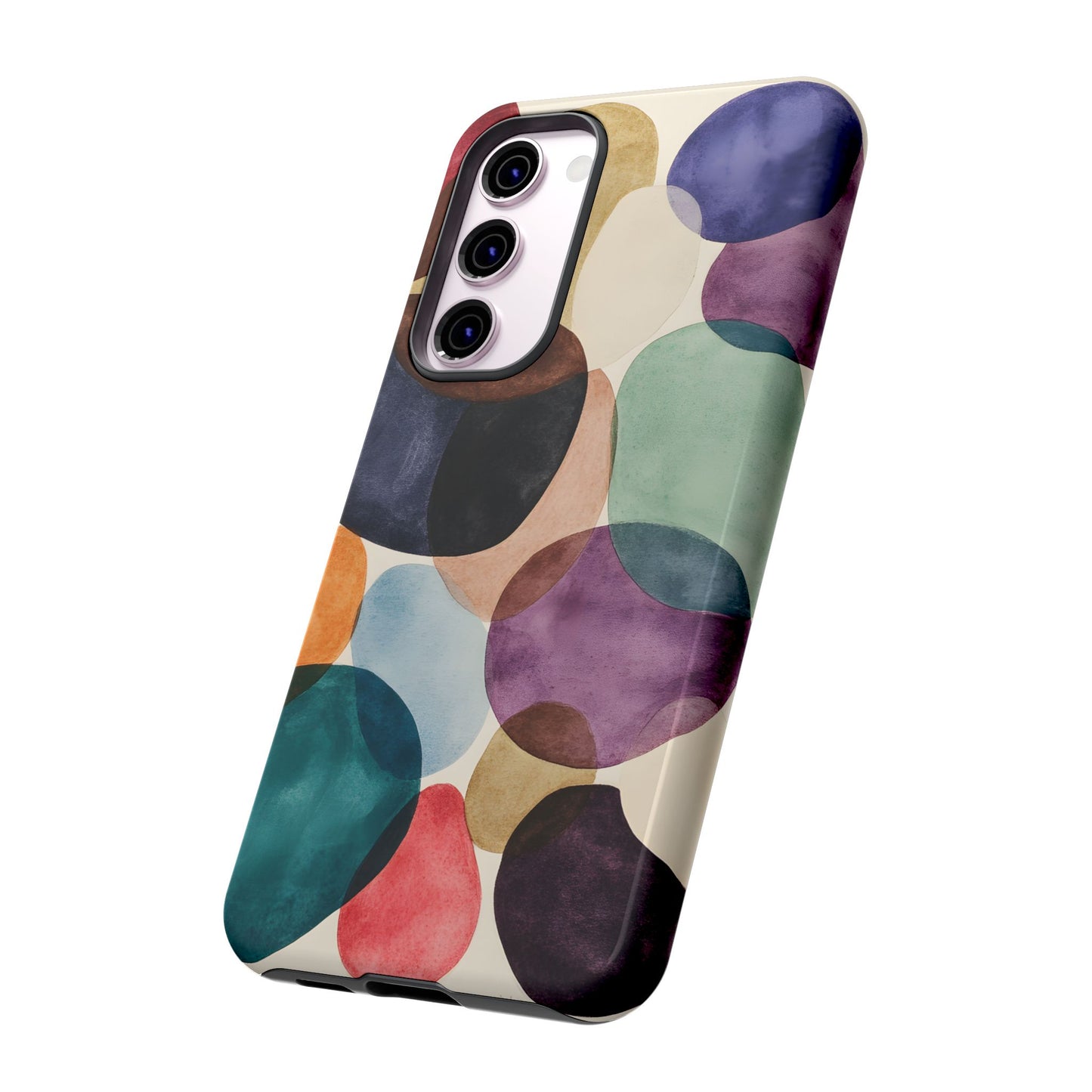 Colorful Abstract Organic Shapes_22 Customizable Tough Phone Case for iPhone 16, 15 Pro Max, Samsung S24 Ultra, Pixel 7 & more