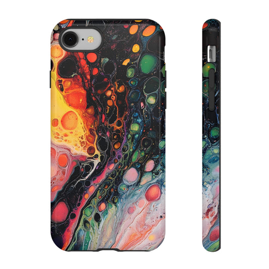 Psychedelic Modern Abstract_4 Customizable Tough Phone Case for iPhone 16, 15 Pro Max, Samsung S24 Ultra, Pixel 7 & more