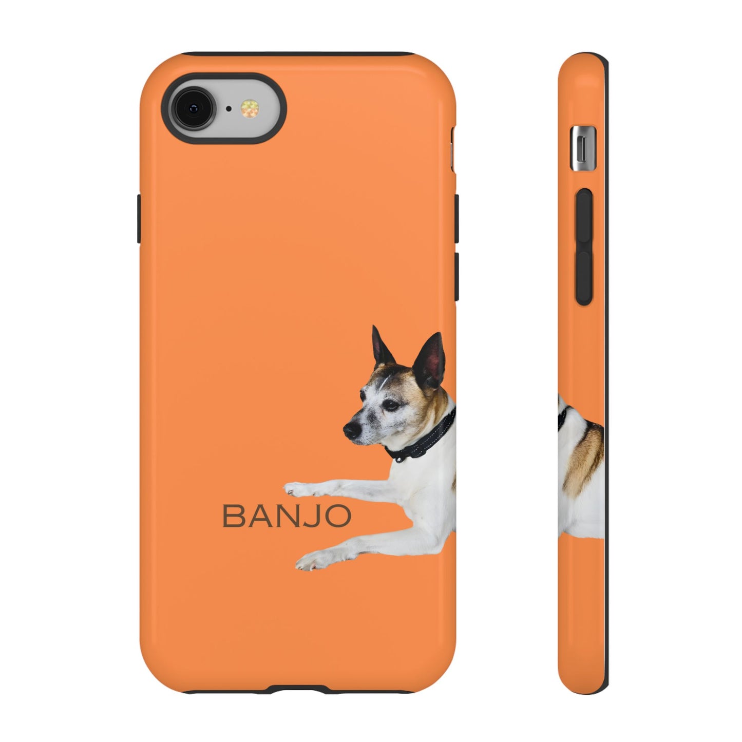 Custom Pet Tough Phone Case Your Pet Photo or Digital Painting with Name_5 for iPhone 15, 15 Pro Max, 15 Plus, Samsung S24 Ultra, Pixel 7