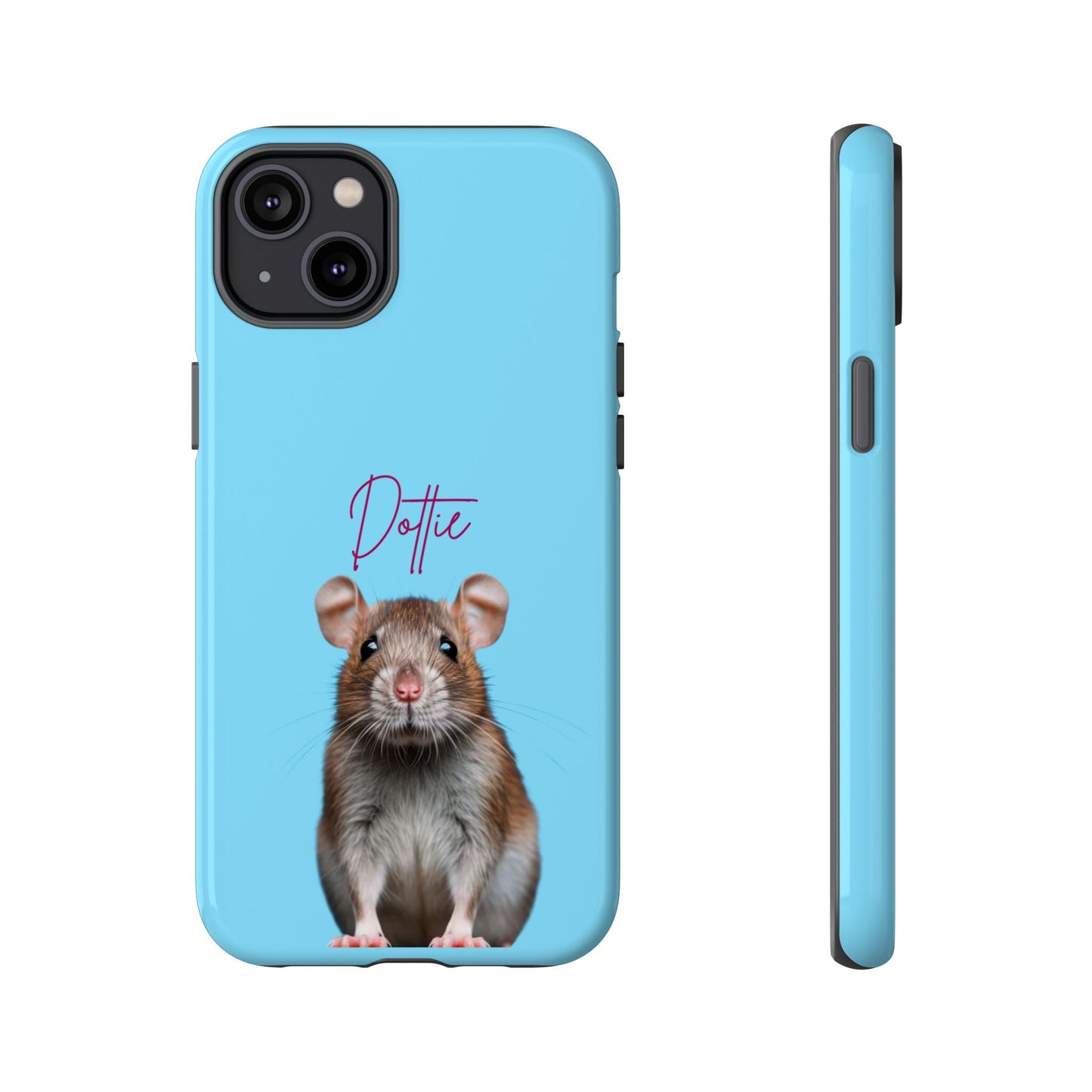 Customizable Pet Tough Phone Case Your Pet Photo or Digital Painting with Name_8 iPhone 16, 15 Pro Max, 15 Plus, Samsung S24 Ultra, Pixel 7