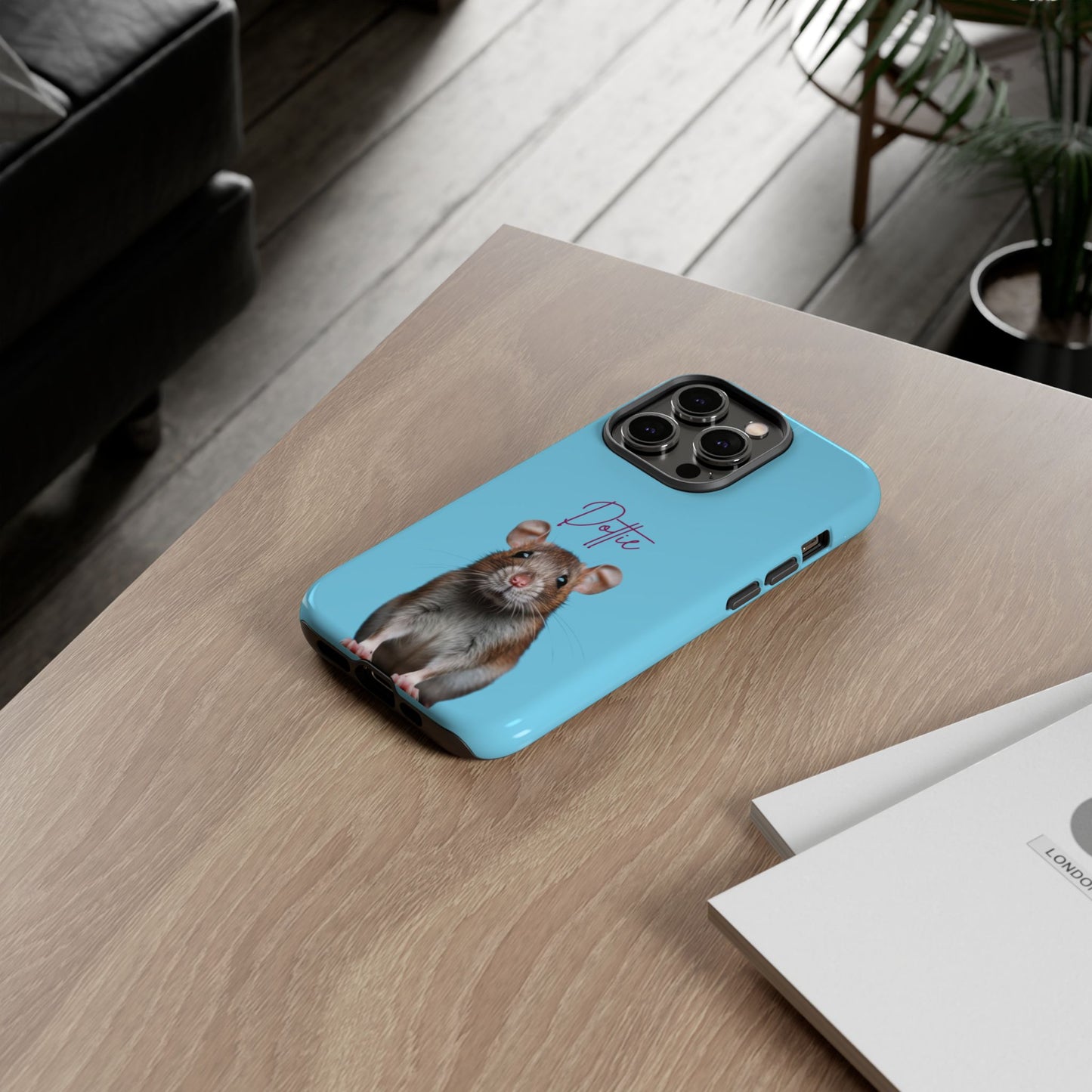 Customizable Pet Tough Phone Case Your Pet Photo or Digital Painting with Name_8 iPhone 16, 15 Pro Max, 15 Plus, Samsung S24 Ultra, Pixel 7
