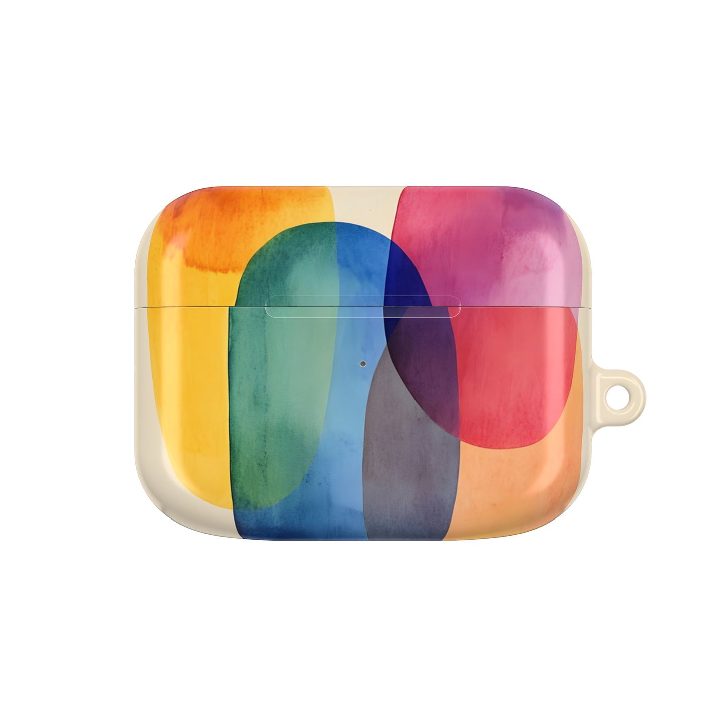 Colorful Abstract Organic Shapes_17 Customizable AirPods Case, Protective Cover, Unique Design