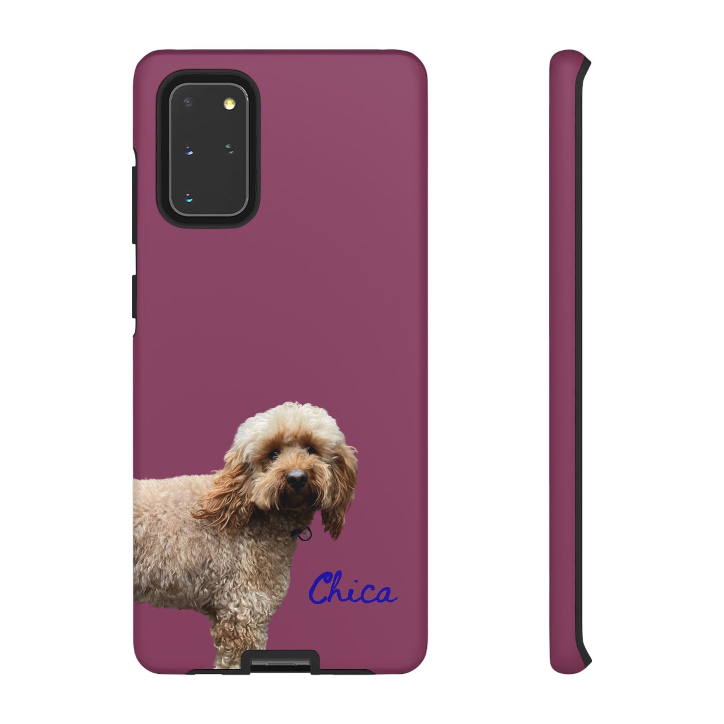 Customizable Pet Tough Phone Case Your Pet Photo or Digital Painting with Name_9 iPhone 16, 15 Pro Max, 15 Plus, Samsung S24 Ultra, Pixel 7