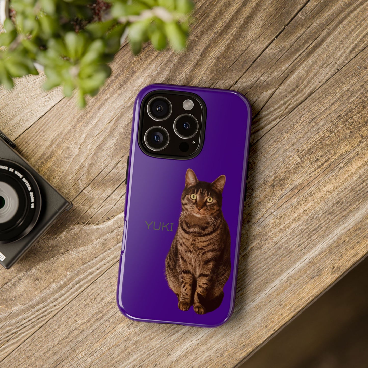 Custom Pet Tough Phone Case Your Pet Photo or Digital Painting with Name_6 for iPhone 15, 15 Pro Max, 15 Plus, Samsung S24 Ultra, Pixel 7