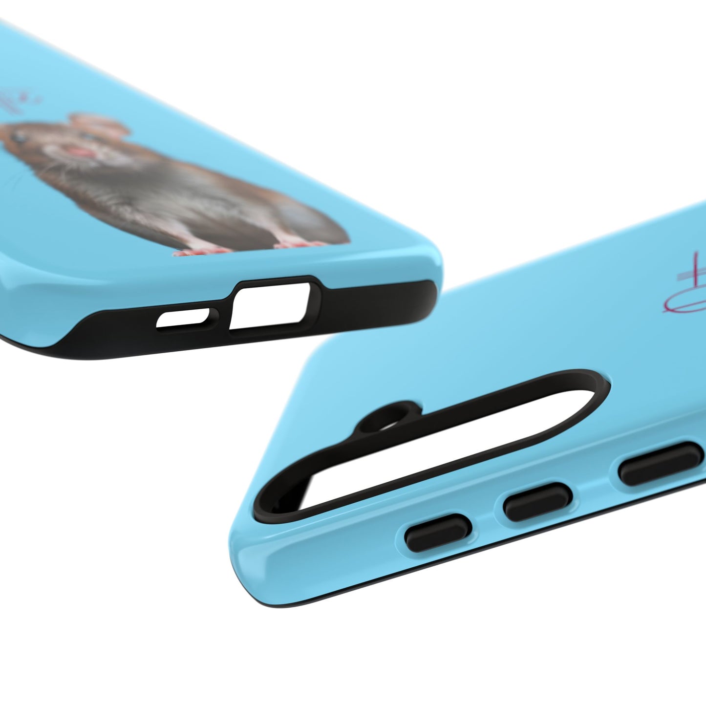 Customizable Pet Tough Phone Case Your Pet Photo or Digital Painting with Name_8 iPhone 16, 15 Pro Max, 15 Plus, Samsung S24 Ultra, Pixel 7